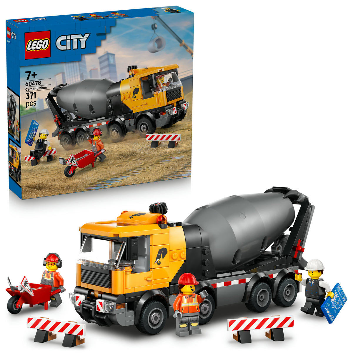LEGO CITY 60478 CONCRETE MIXER FOR CHILDREN + LEGO CATALOGUE IN PDF VERSION Packaging status original