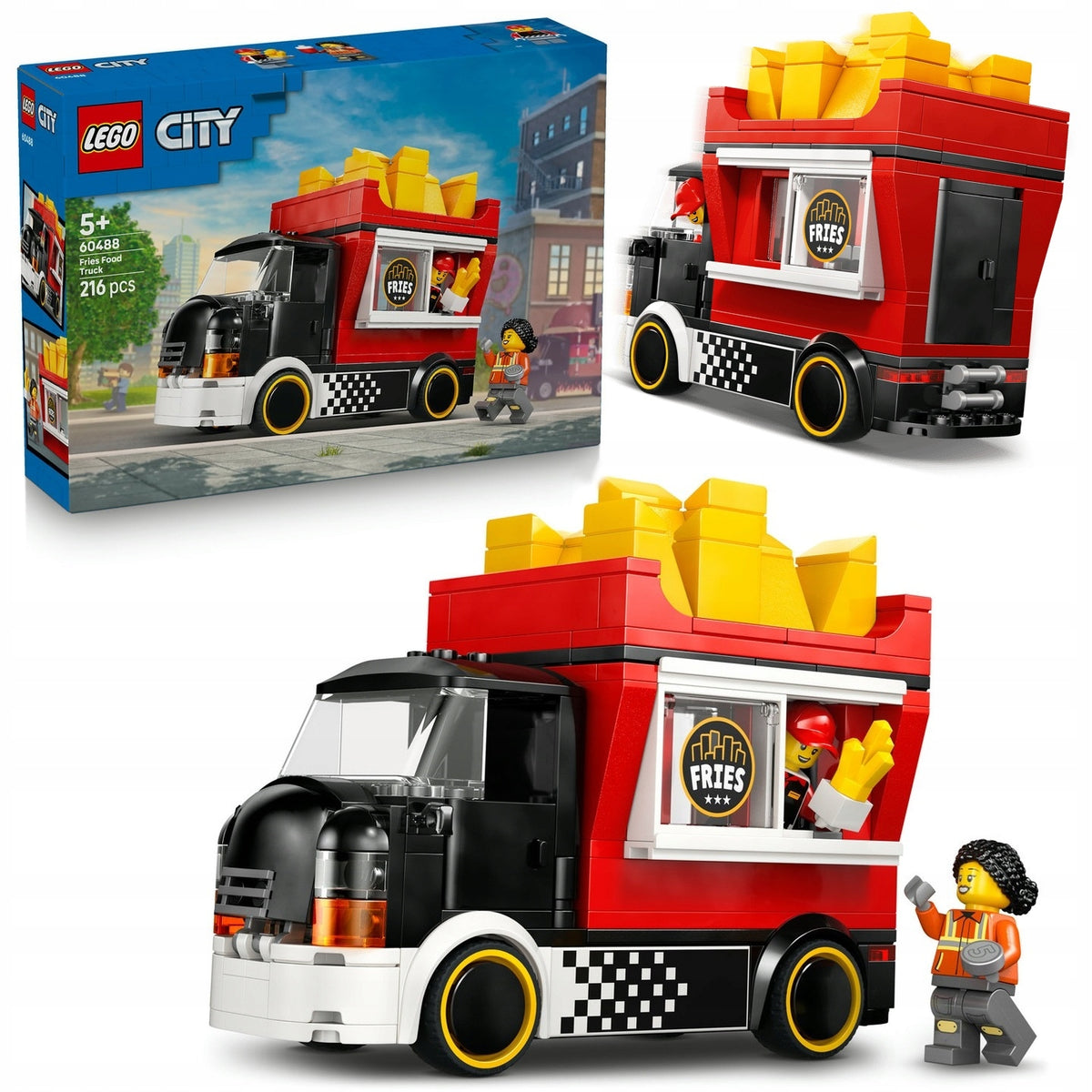 LEGO CITY 60488 FOOD TRUCK WITH CHIPS BLOCKS FOR CHILDREN + CATALOG IN PDF