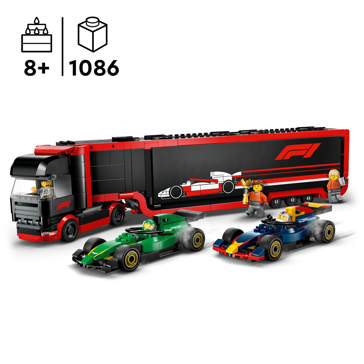 LEGO CITY F1 TRUCK WITH RB20 AND AMR24 60445 CARS +PDF VERSION EAN (GTIN) 5702017812519