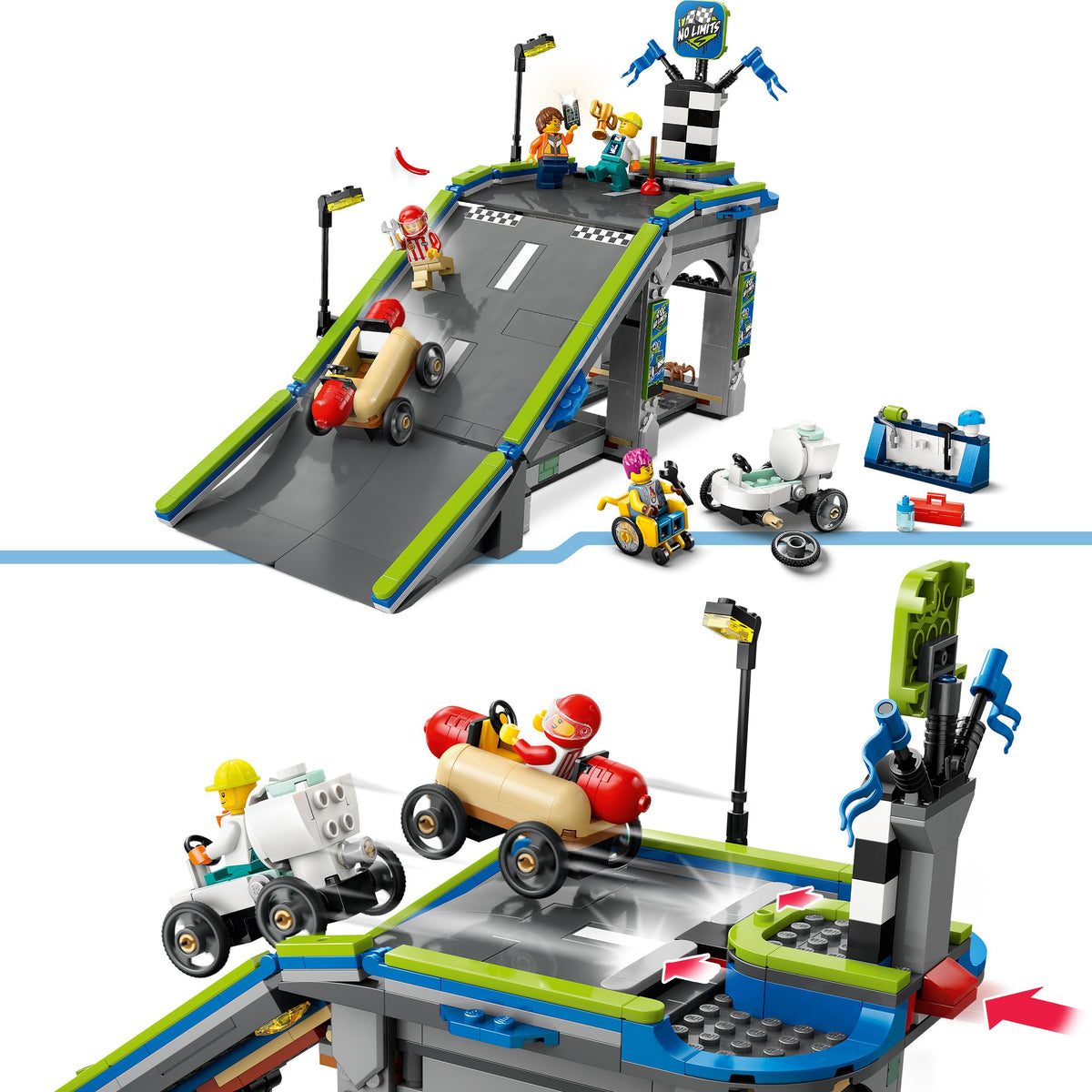 LEGO CITY WITHOUT BORDERS: TRACK WITH RAMPS FOR RACERS 60460 + CATALOGUE IN PDF Product number 60460