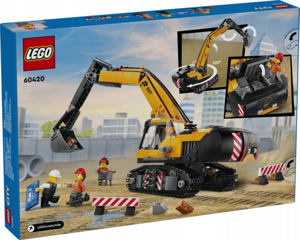 LEGO - CITY - YELLOW EXCAVATOR - 60420 Information regarding product safety and compliance Not suitable for children under 36 months of age