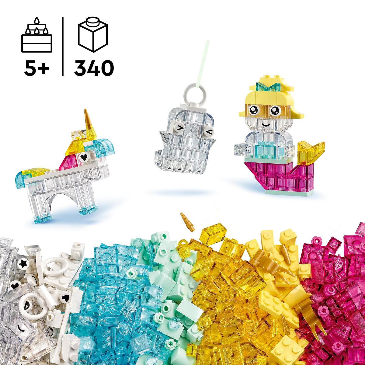 LEGO CLASSIC 11040 MAGIC SET WITH TRANSPARENT BLOCKS+CATALOG IN PDF Product number 11040