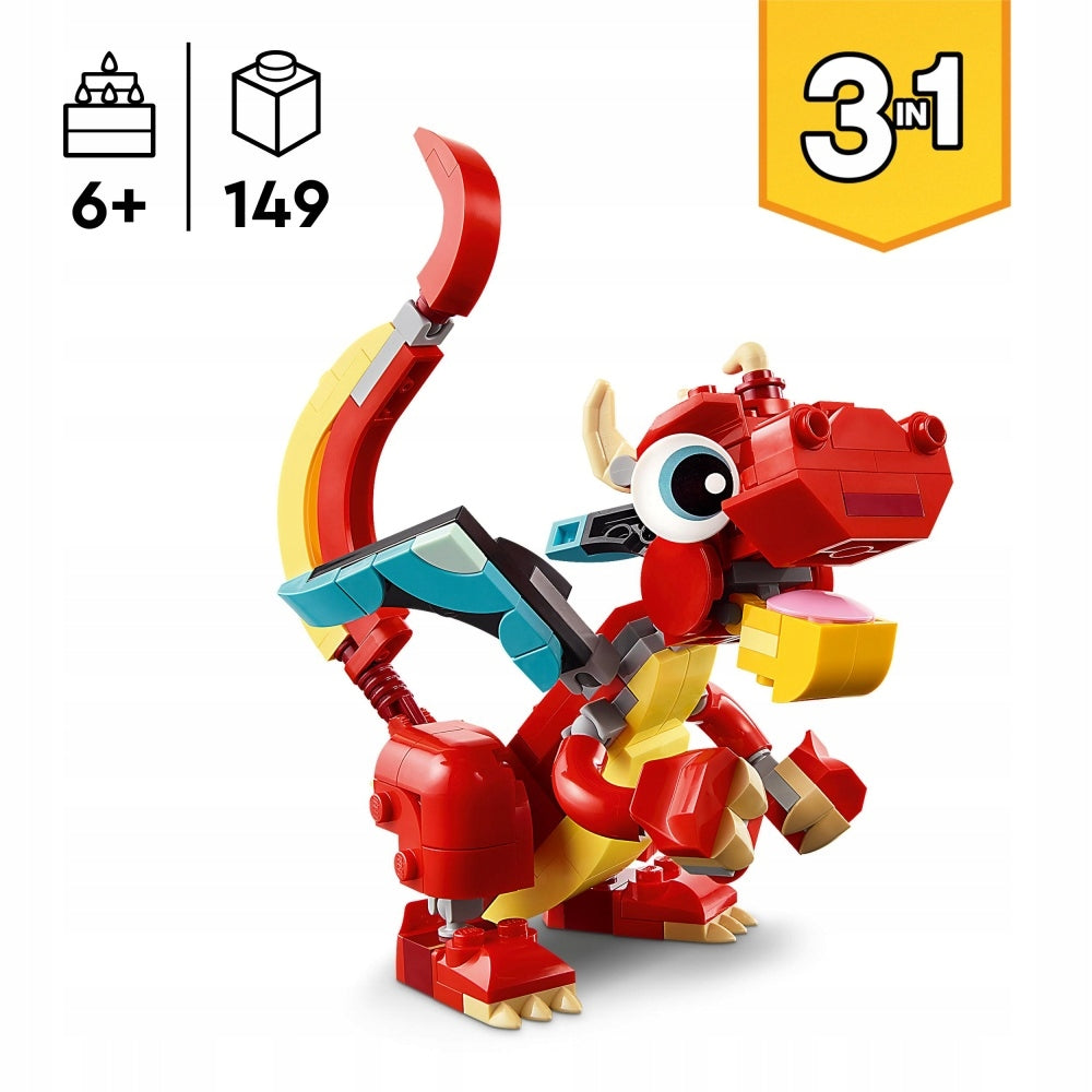 LEGO CREATOR 3 IN 1 31145 RED DRAGON GIFT Brand LEGO