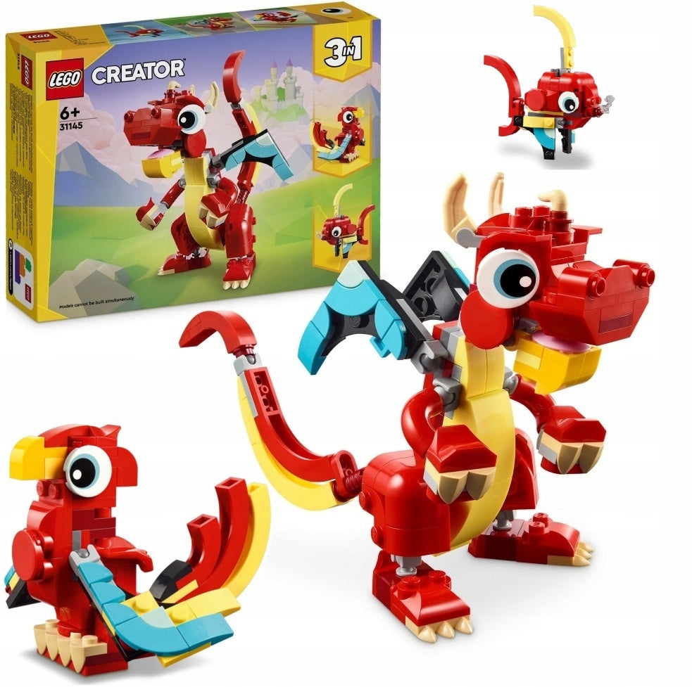 LEGO CREATOR 3 IN 1 31145 RED DRAGON GIFT