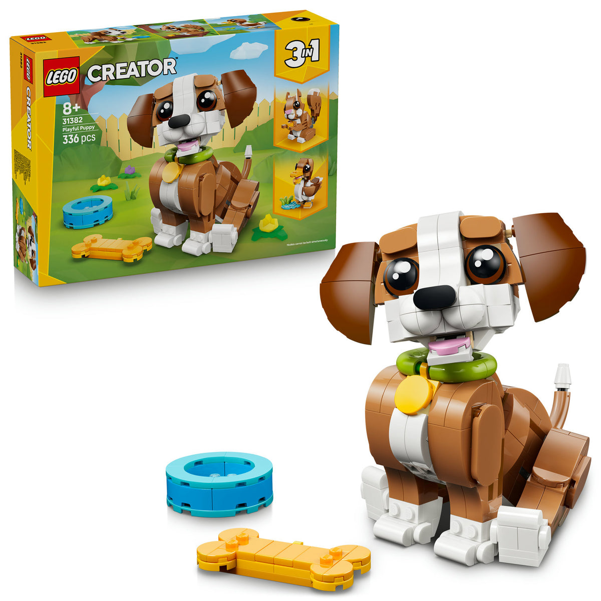 LEGO CREATOR 3 IN 1 CUTE ANIMALS: MISCHIEVOUS PUPPY 31382 FOR KIDS Packaging status original