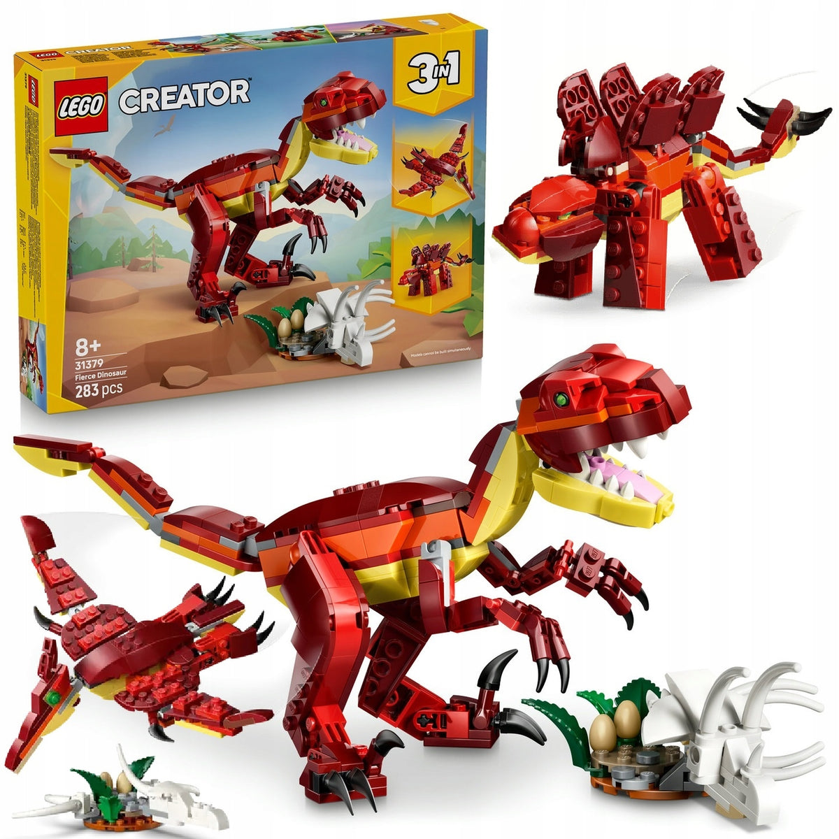 LEGO CREATOR 3-IN-1 DANGEROUS DINOSAUR 31379 + LEGO CATALOGUE PDF VERSION