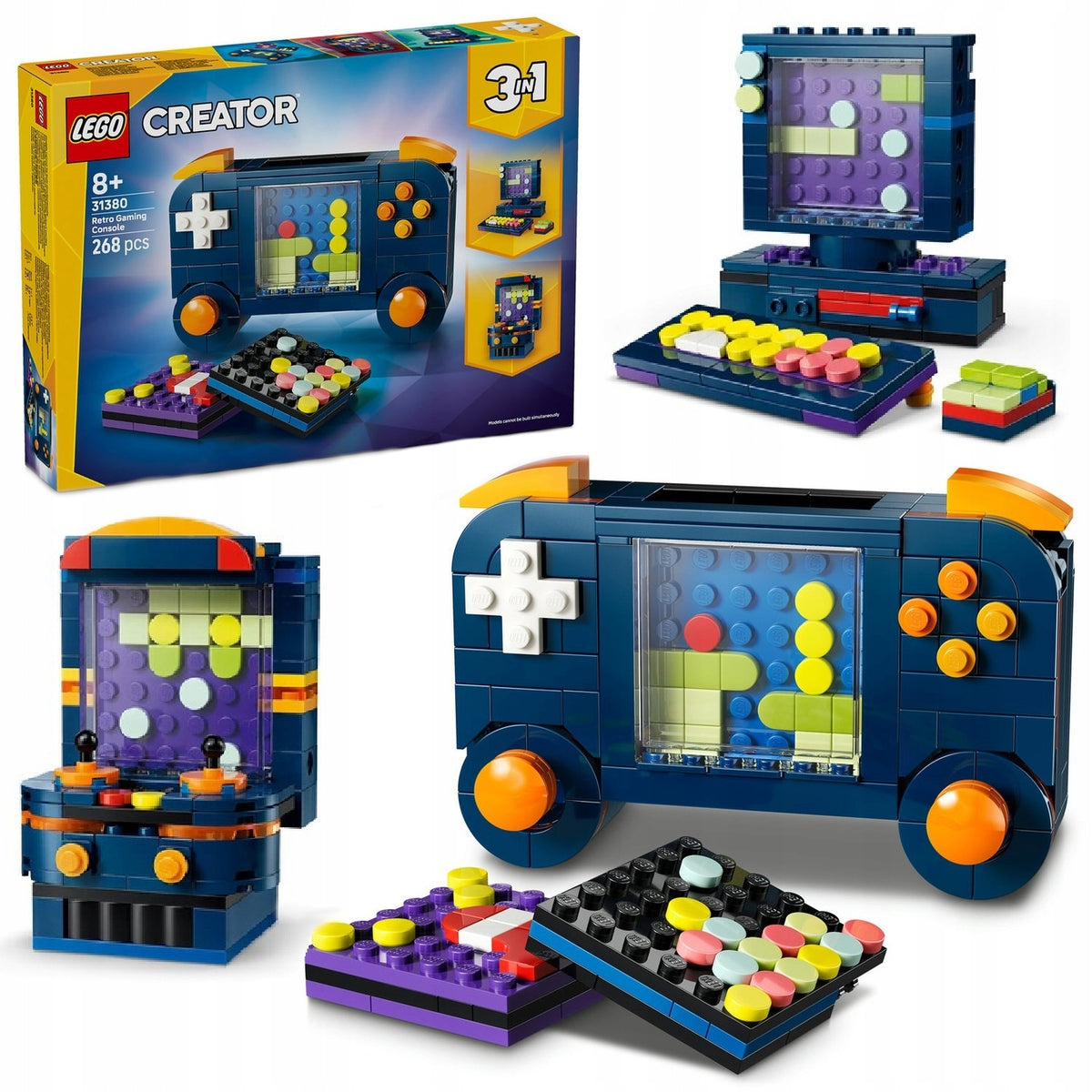 LEGO CREATOR 3-IN-1 RETRO GAME CONSOLE 31380 FOR KIDS + CATALOGUE IN PDF