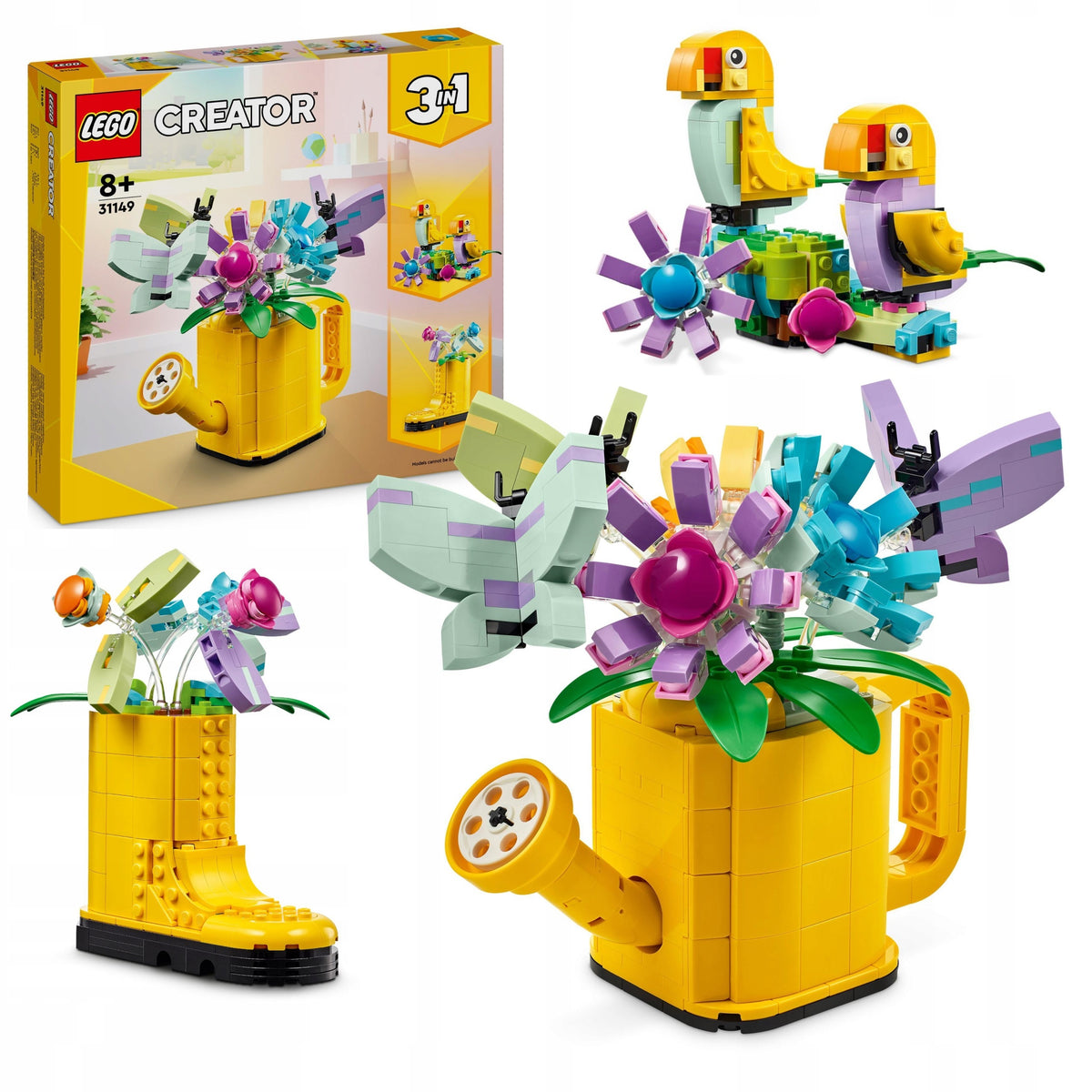 LEGO CREATOR 31149 FLOWERS IN A WATERING CAN 3 IN 1 GIFT