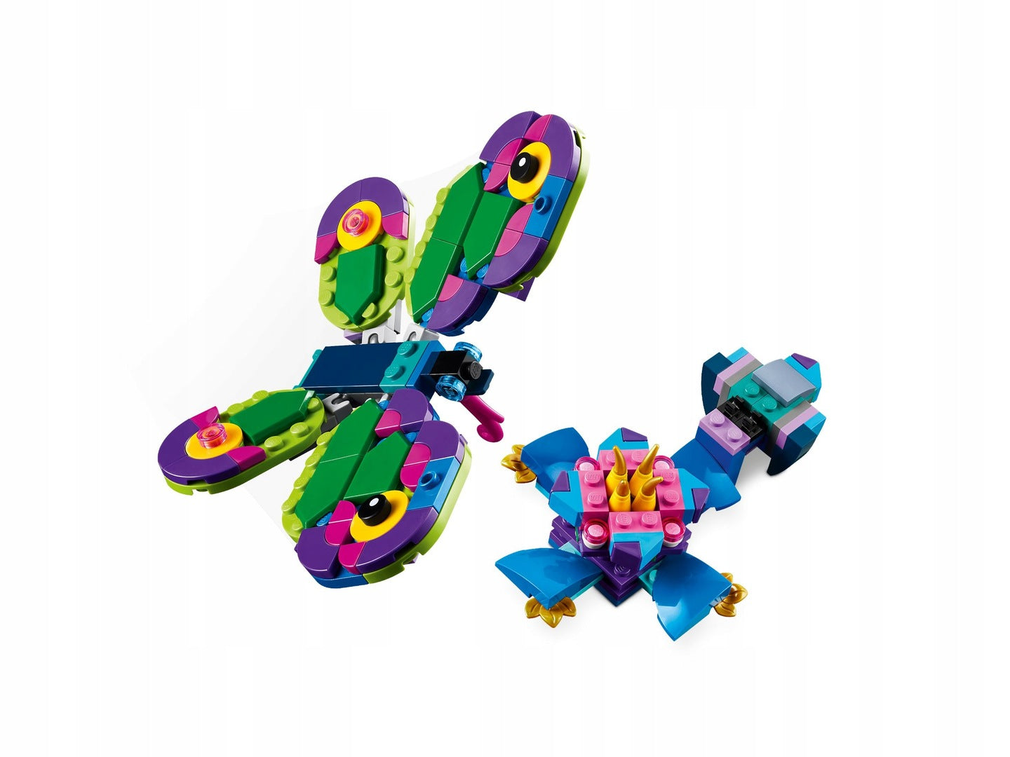LEGO CREATOR 31157 EXOTIC PEACOCK DRAGONFLY BUTTERFLY Blocks 3in1 Minimum kid's age 7