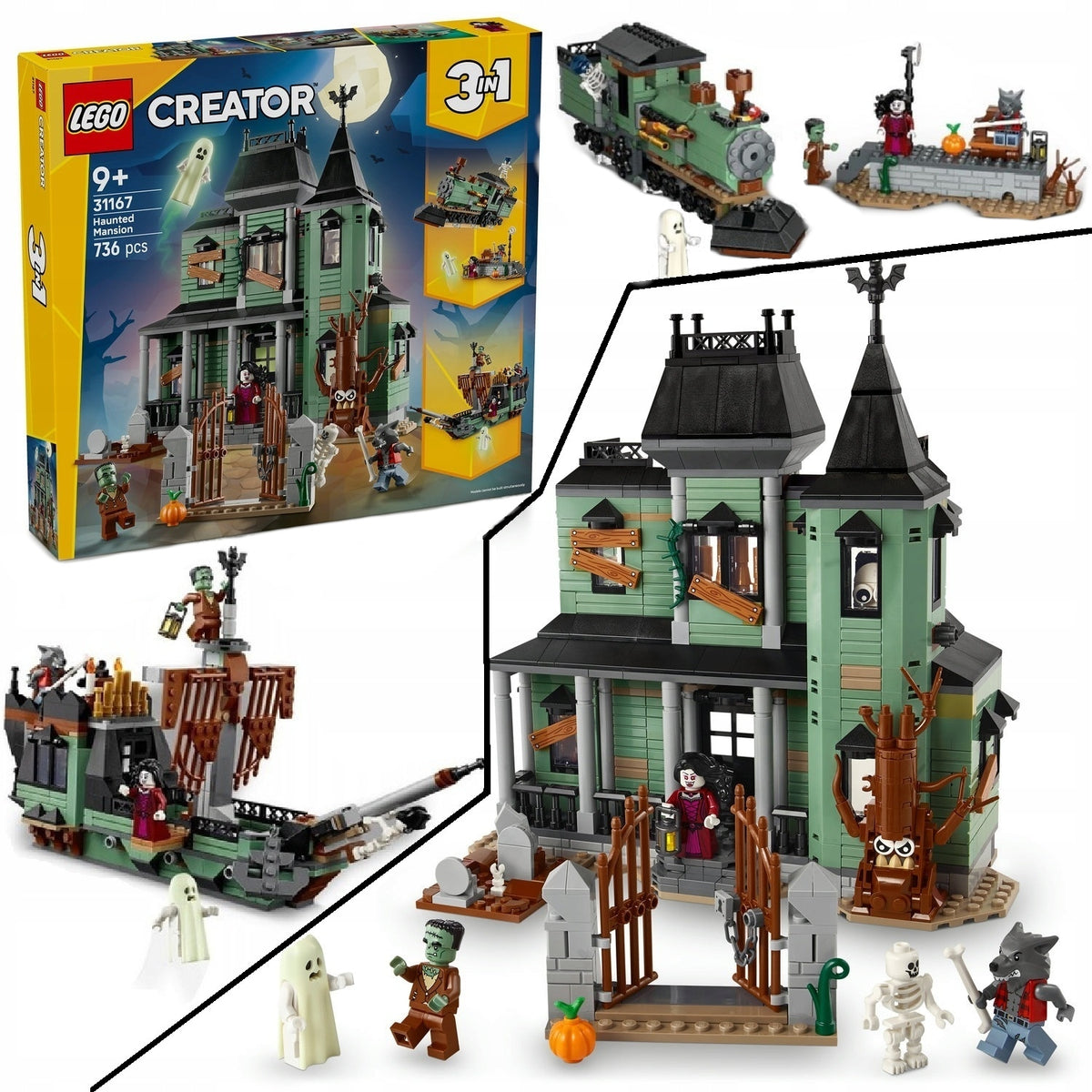 LEGO CREATOR 31167 HAUNTED RESIDENCE 3in1 + CATALOG LEGO PDF VERSION