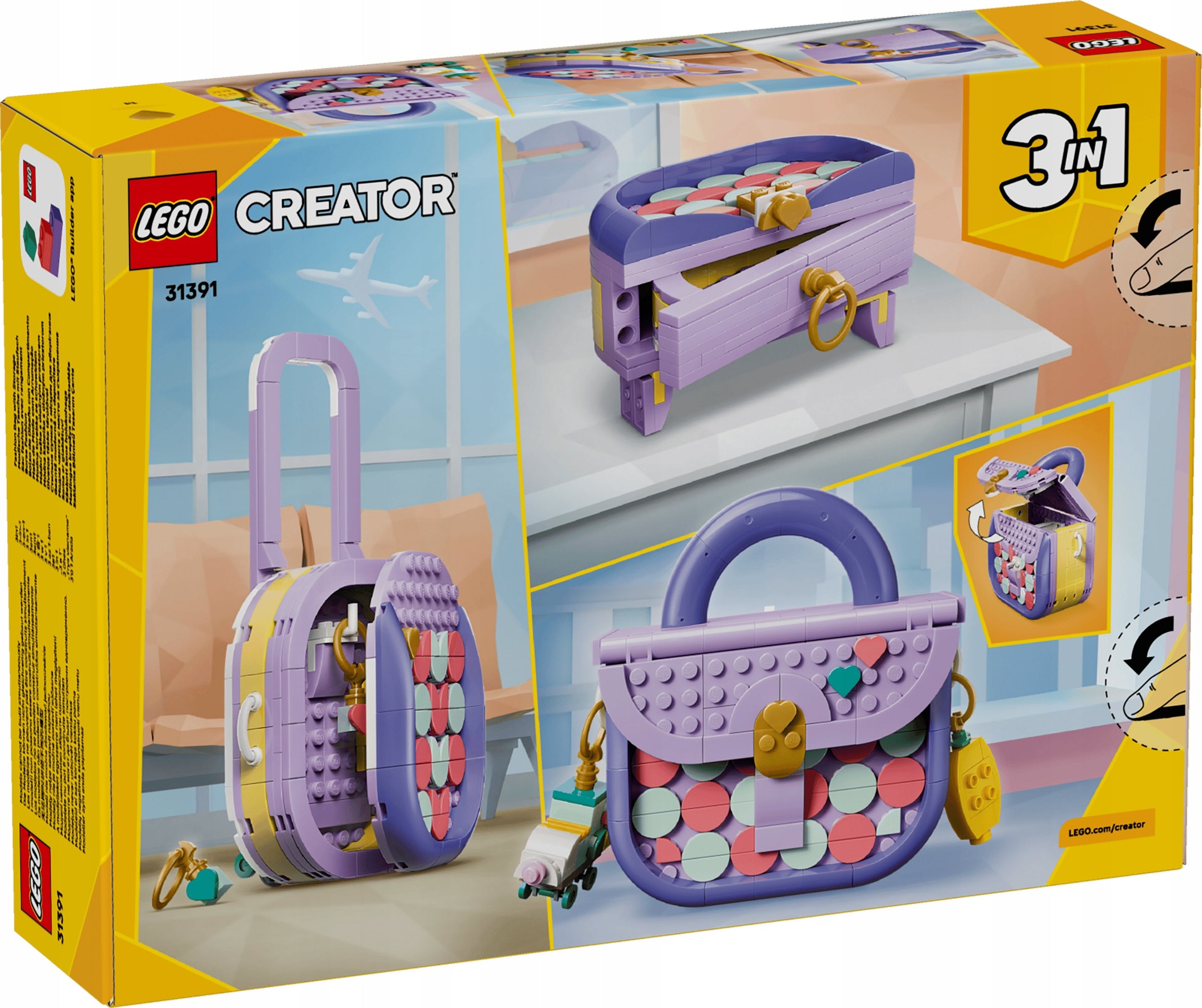 LEGO CREATOR 31391 FASHIONABLE HANDBAG WITH STORAGE Product number 31391