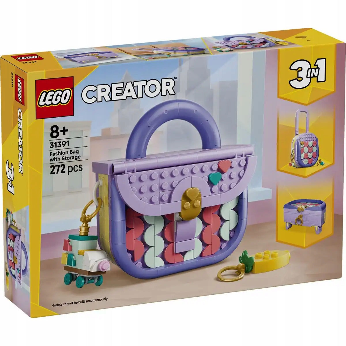 LEGO CREATOR 31391 FASHIONABLE HANDBAG WITH STORAGE