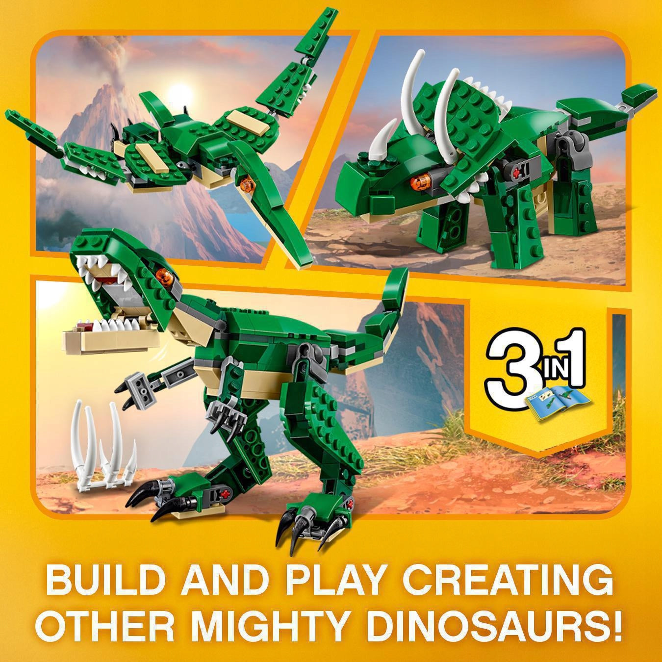 LEGO CREATOR Powerful Dinosaurs 31058 Number of pieces 174