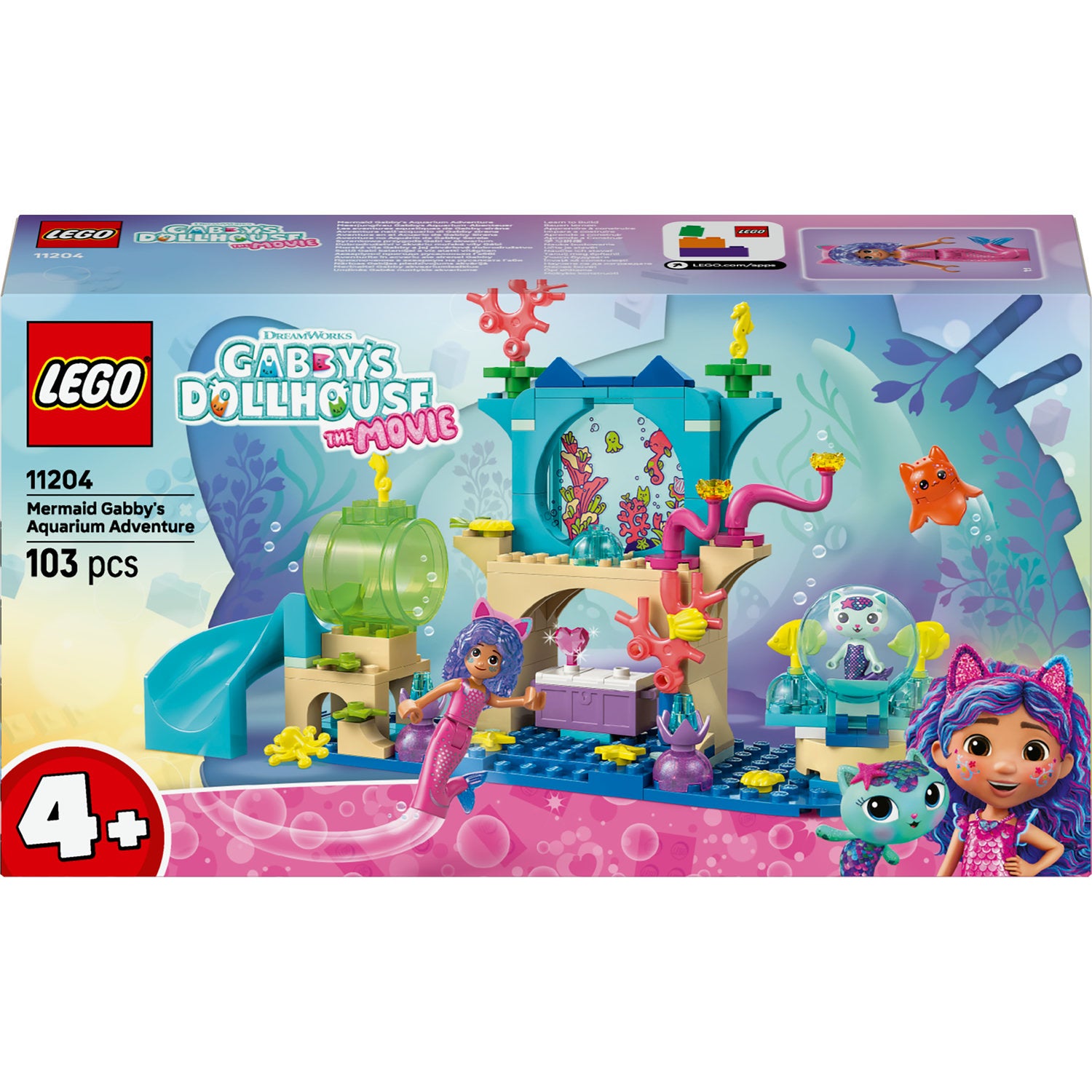 LEGO Cat House Gabi 11204 Underwater adventure mermaid Gabi Information regarding product safety and compliance Not suitable for children under 36 months of age