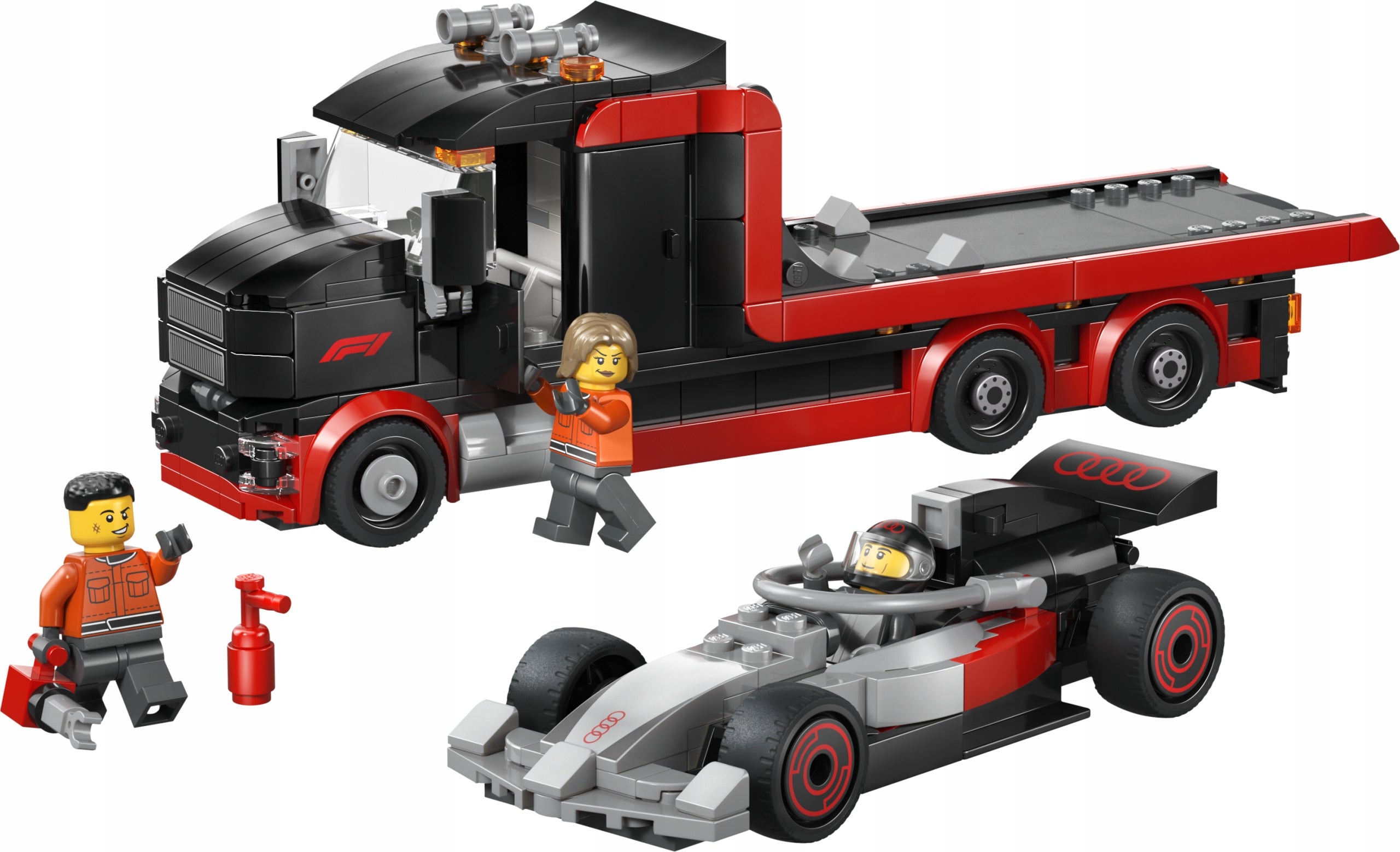 LEGO City 60493 F1 truck with Audi F1 car Set name LEGO City 60493 Ciężarówka F1 z bolidem Audi F1