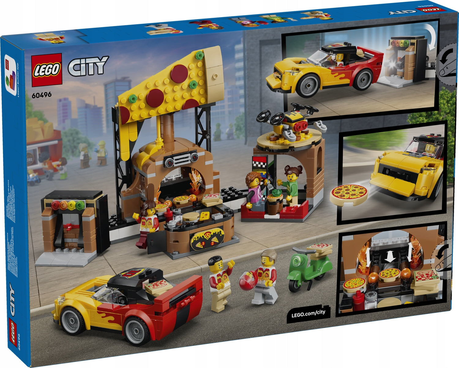 LEGO City 60496 Rozvoz pizzy a vozidla Product number 60496
