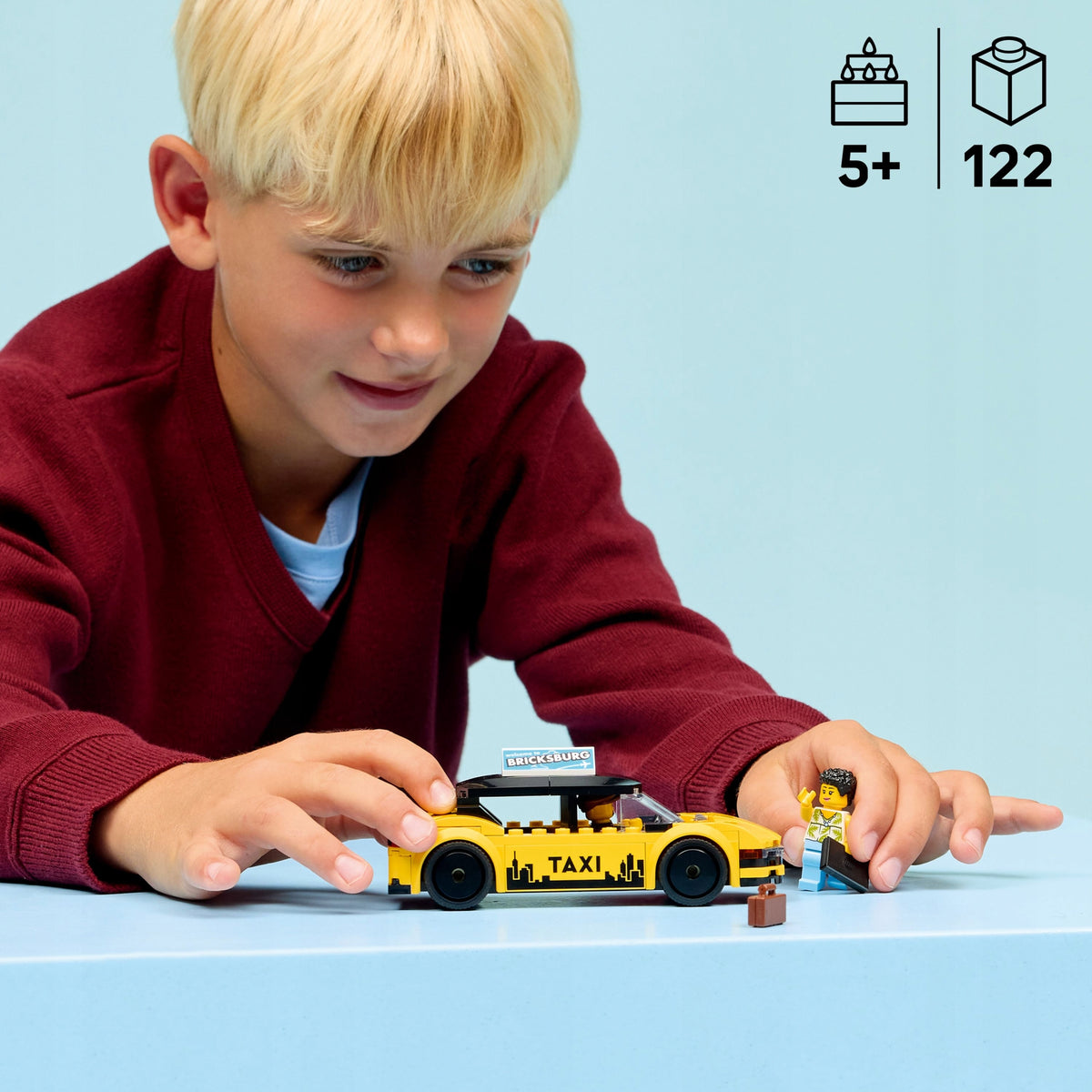LEGO City Yellow taxi 60487 Brand LEGO