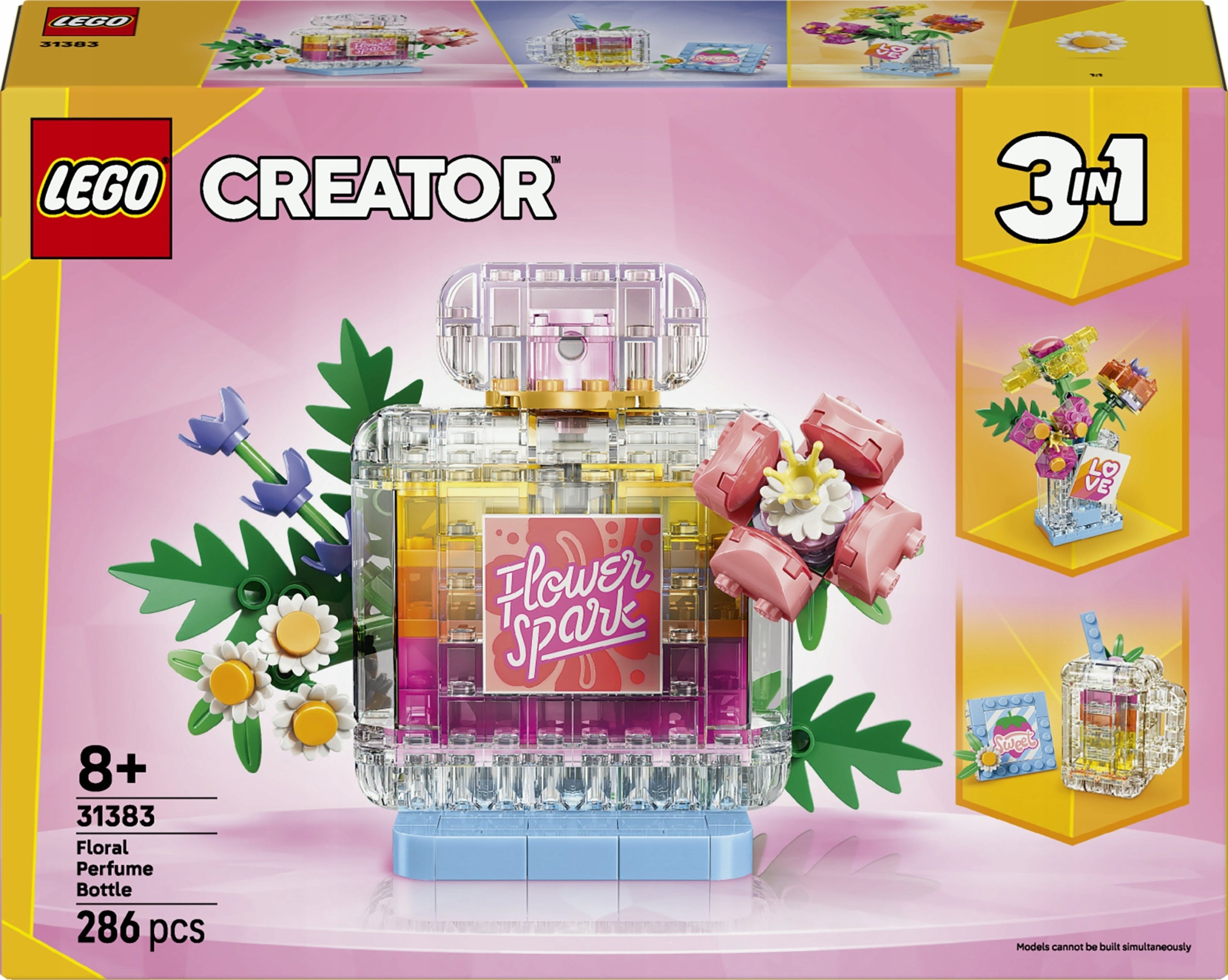 LEGO Creator 3 in 1 Flacon of perfume with floral decoration 31383