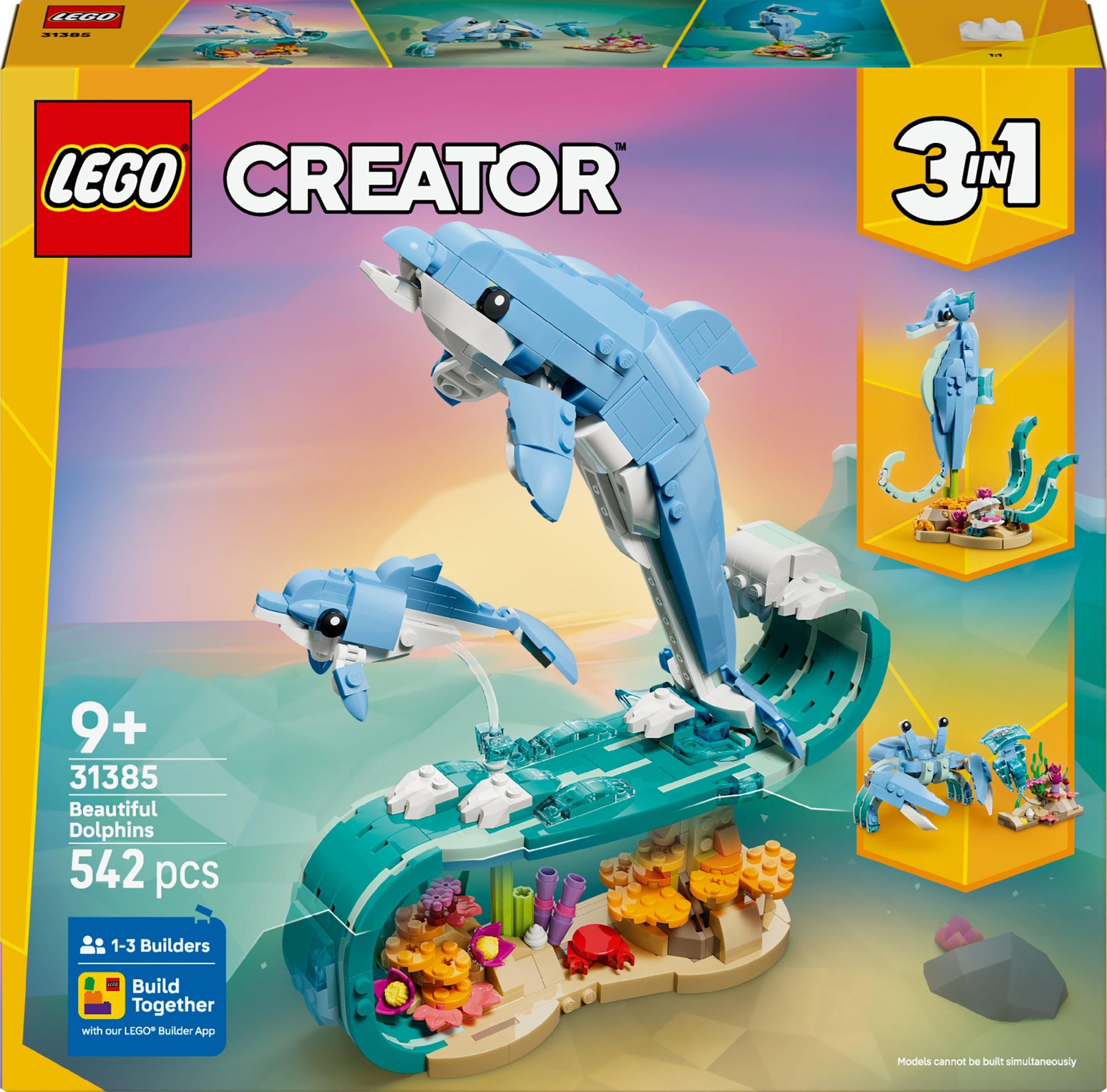 LEGO Creator 3 in 1 Pets: beautiful dolphin 31385