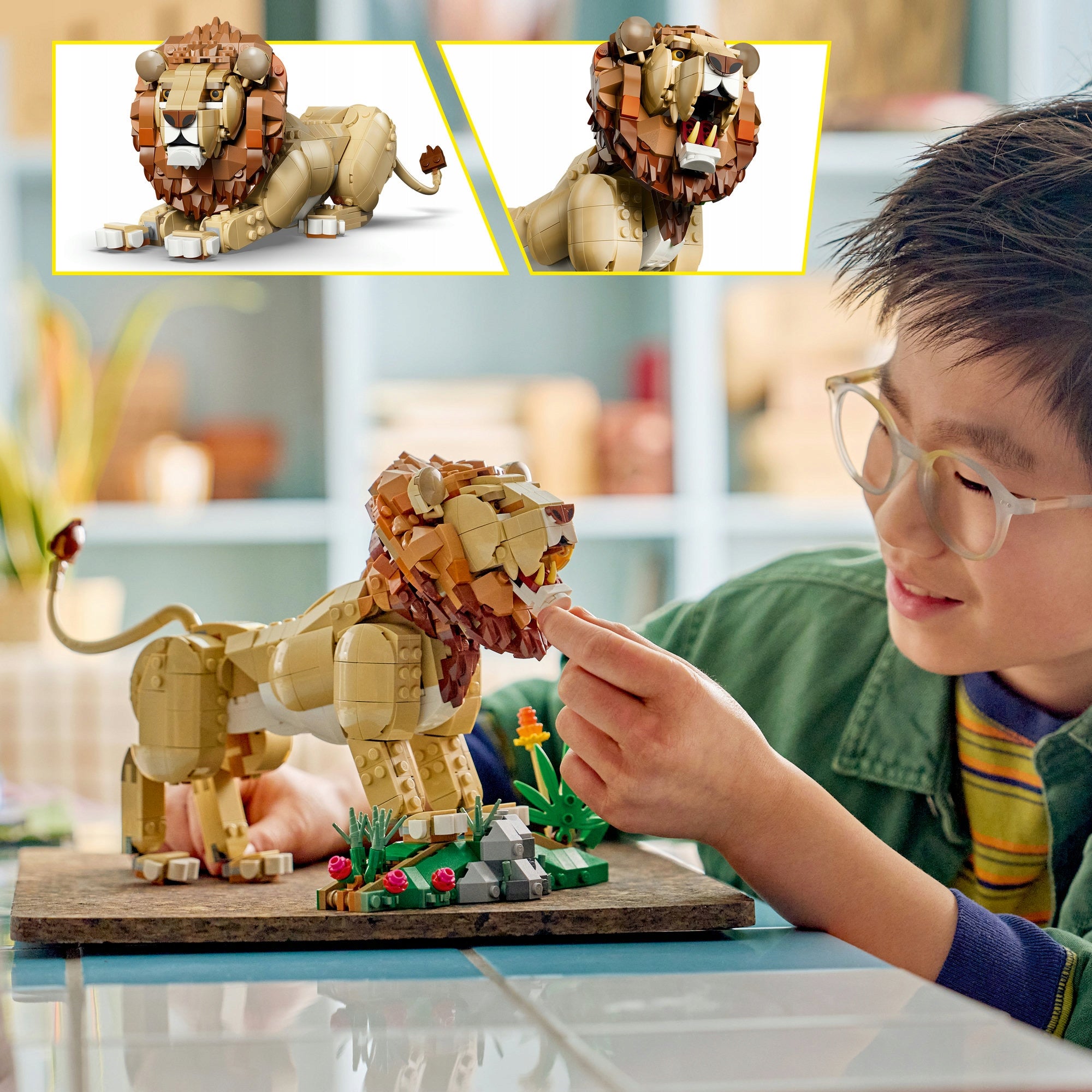 LEGO Creator 3 in 1 Wild Animals: Proud Lion 31386 Information regarding product safety and compliance Not suitable for children under 36 months of age