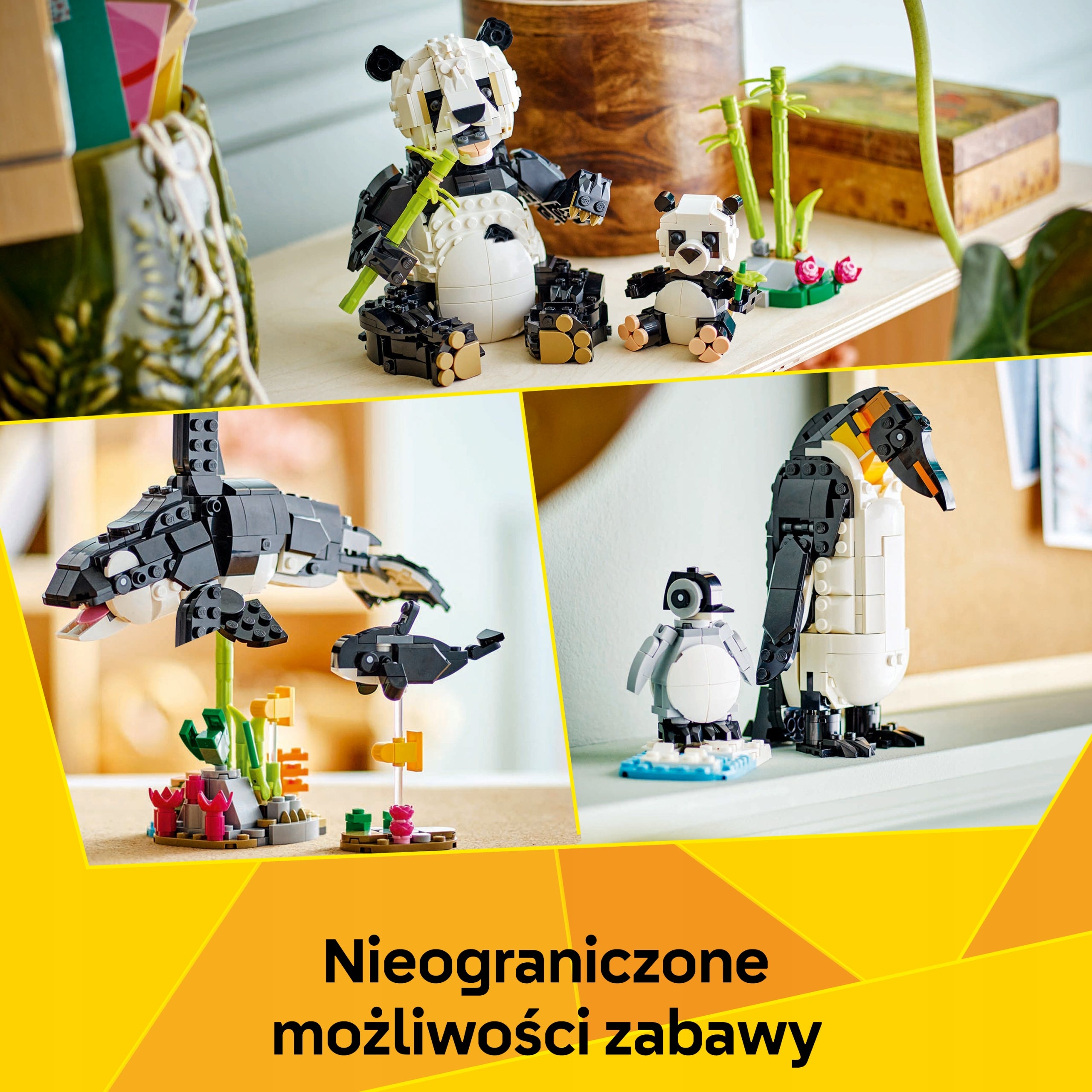 LEGO Creator 3 in 1 Wild animals: panda family 31165 Kid's age 8＋ years