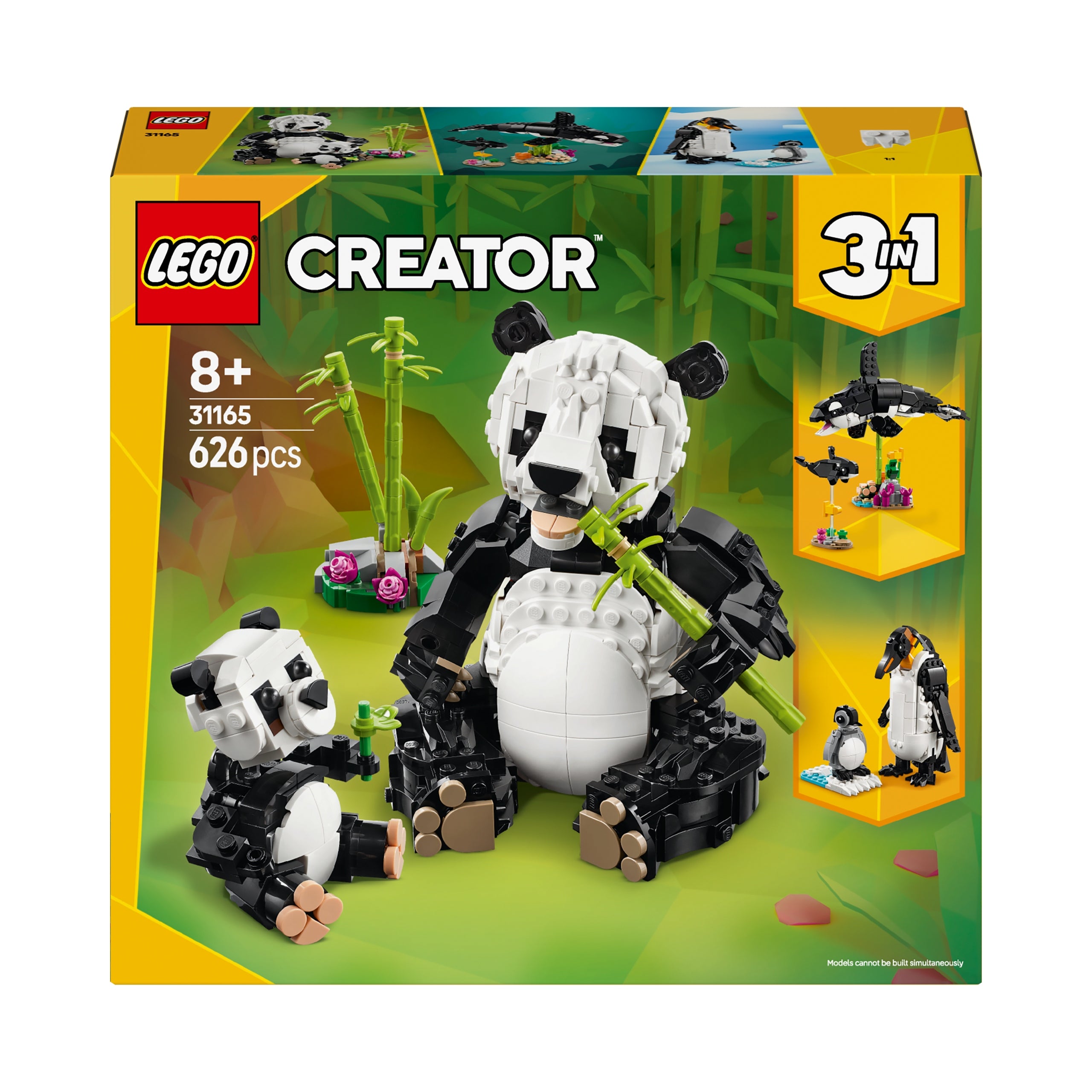 LEGO Creator 3 in 1 Wild animals: panda family 31165