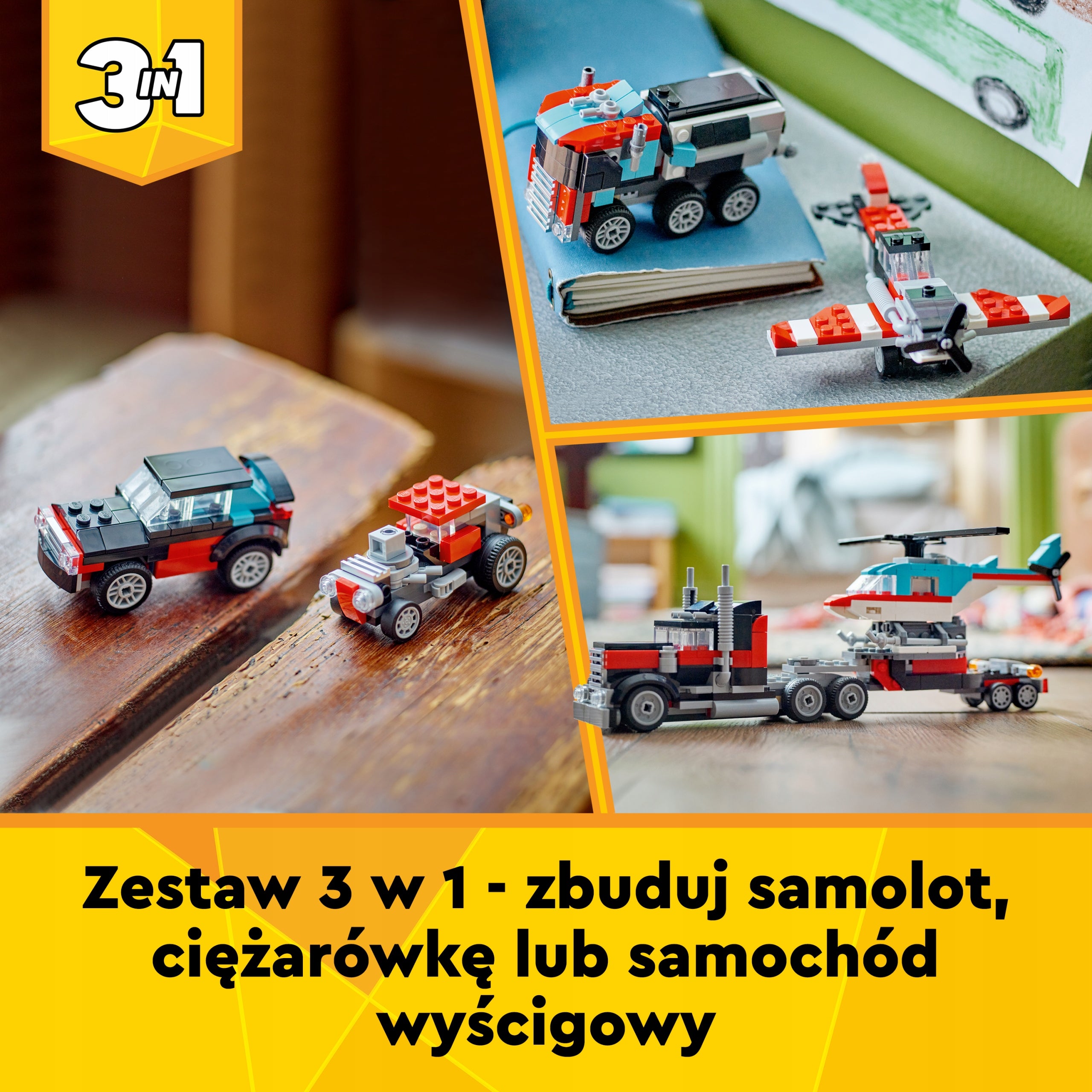 LEGO Creator Truck with platform and helicopter 31146 Brand LEGO