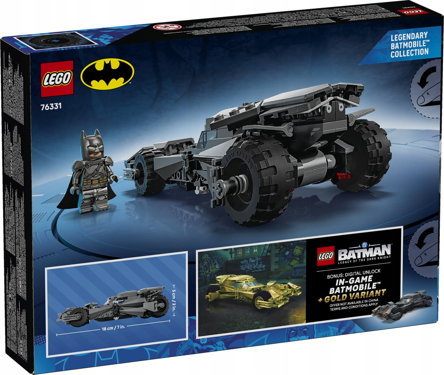 LEGO DC Batman 76331 Batman vs. Superman: Batmobil Product number 76331