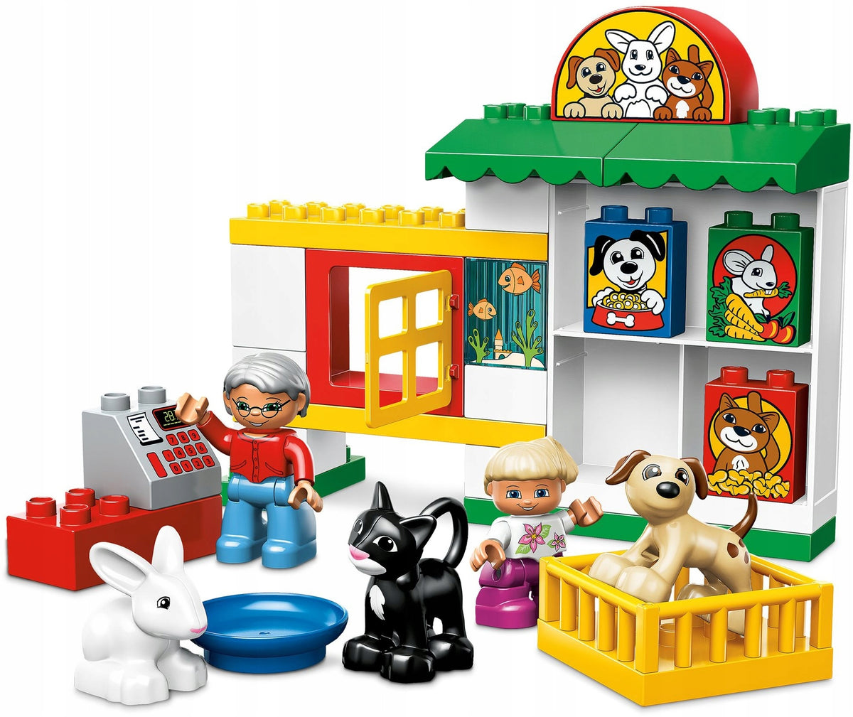 LEGO DUPLO 5656 Pet Shop Zoological Kitten Dog Rabbit Product number 5656