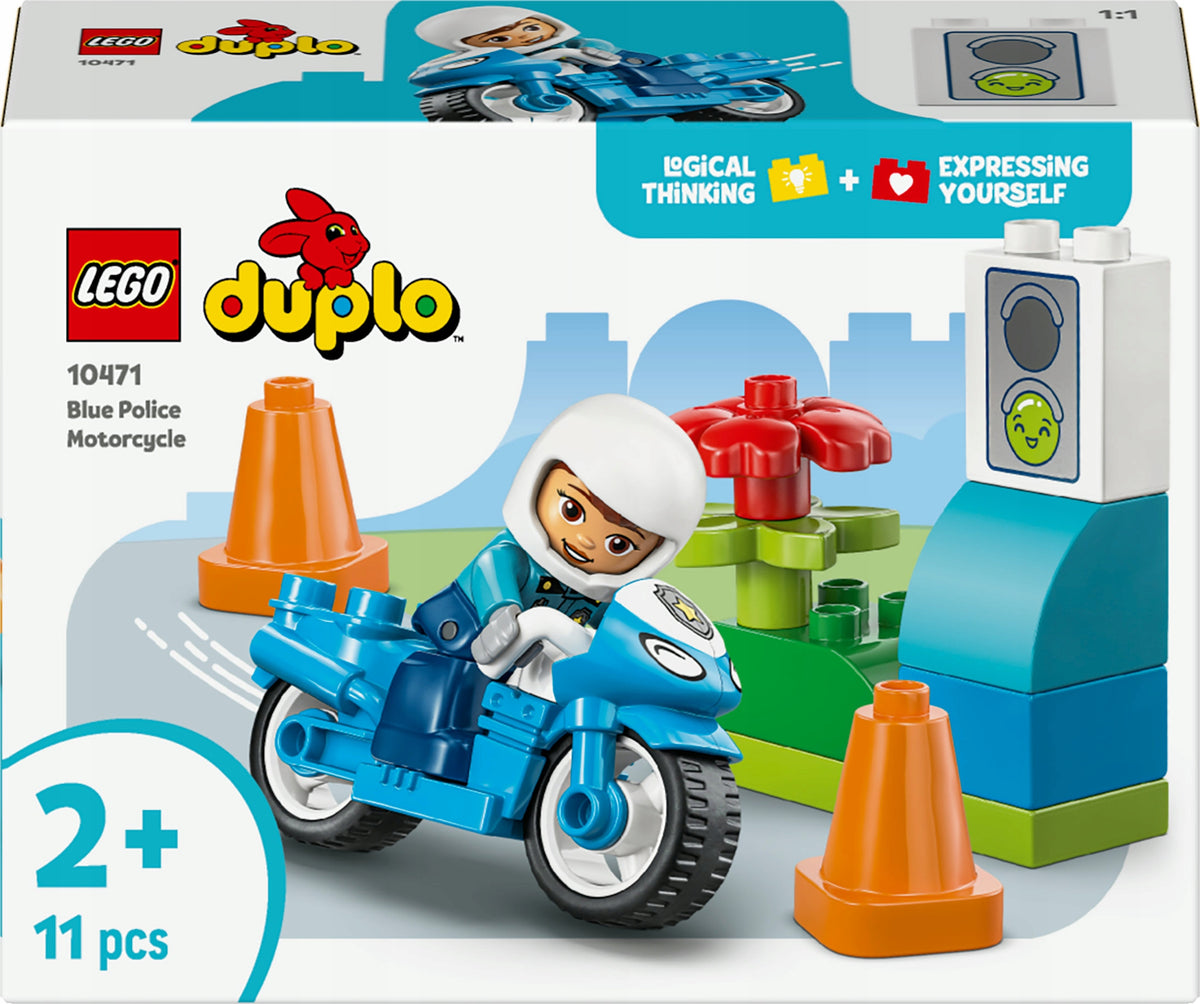 LEGO DUPLO Blue police motorcycle for children 10471