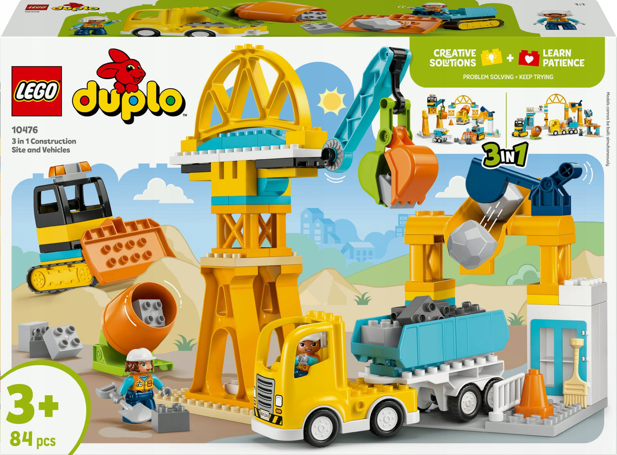 LEGO DUPLO Construction site with vehicles 3 in 1 10476
