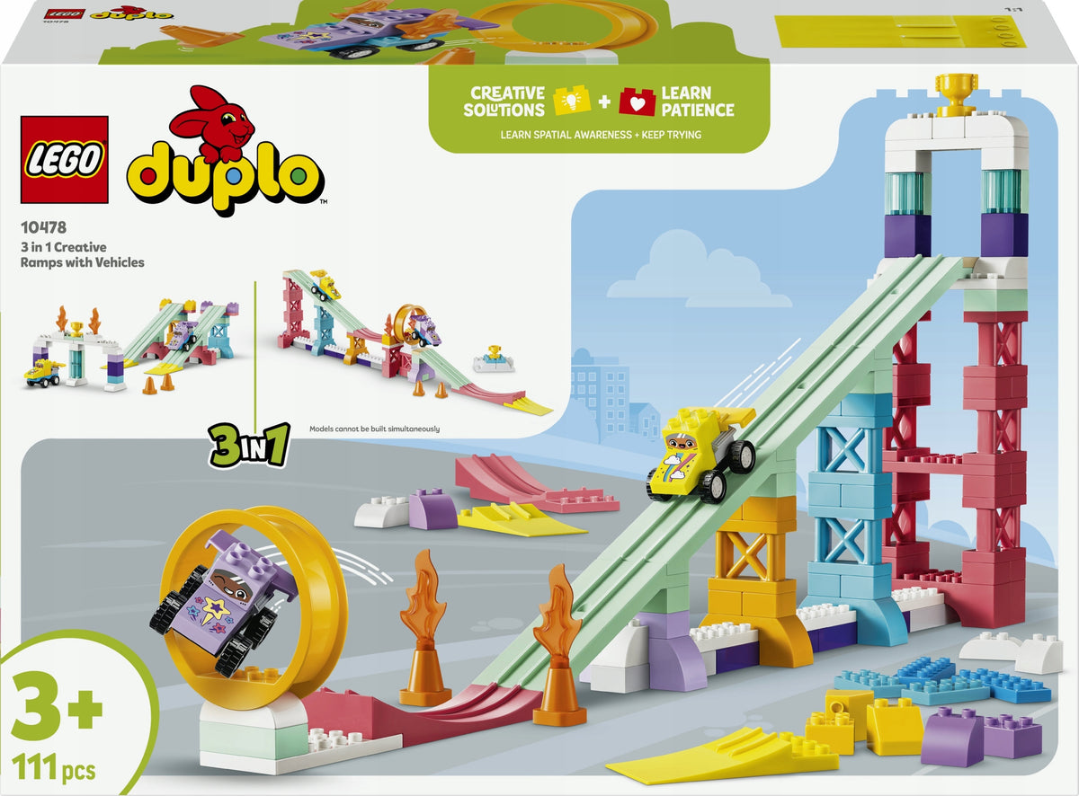LEGO DUPLO Creative 3-in-1 ramps with vehicles 10478