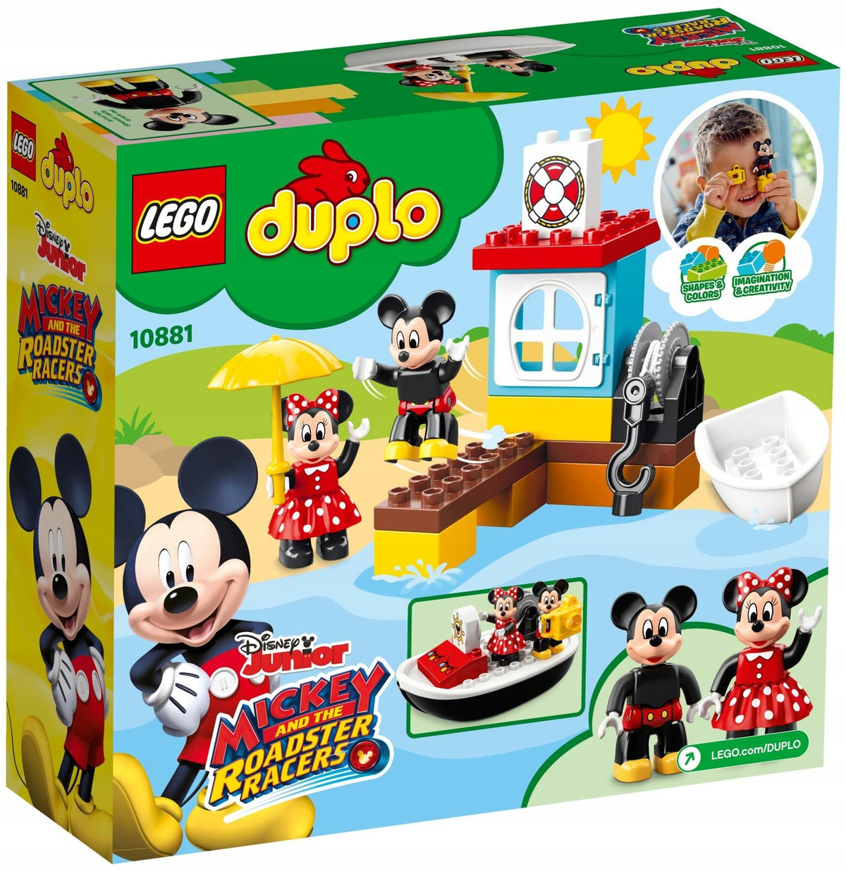 LEGO DUPLO Disney 10881 Mickey Minnie Boat Mickey Mouse Steamship Brand LEGO