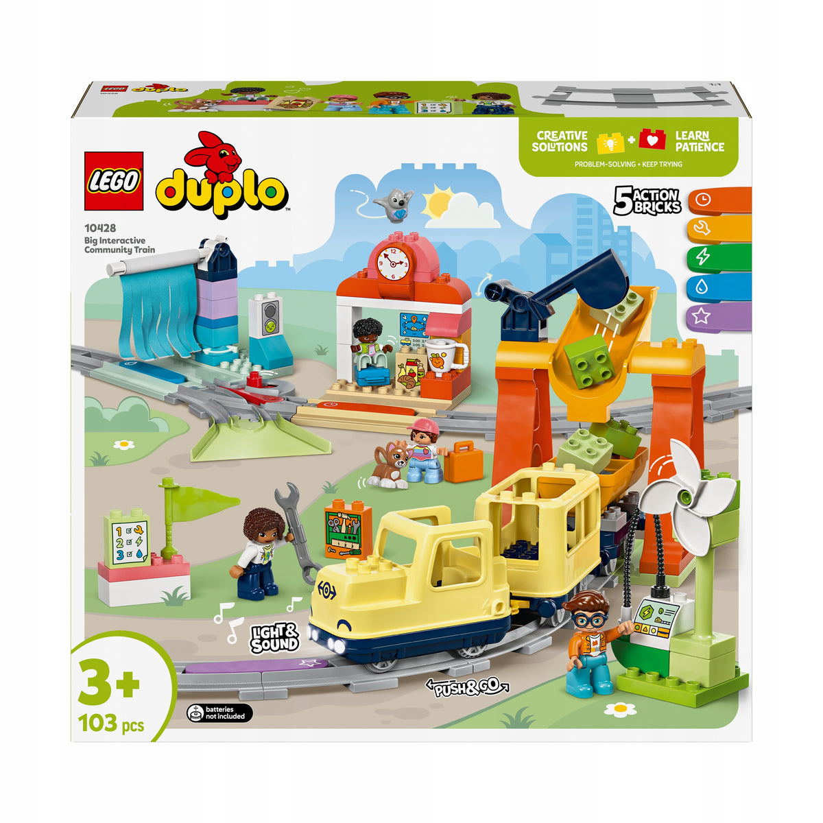 LEGO DUPLO Large interactive city train 10428