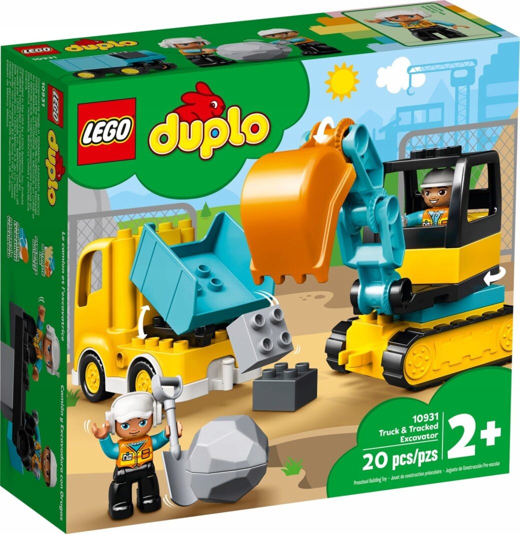 LEGO - DUPLO - TRACKED TRUCK AND EXCAVATOR - 10931
