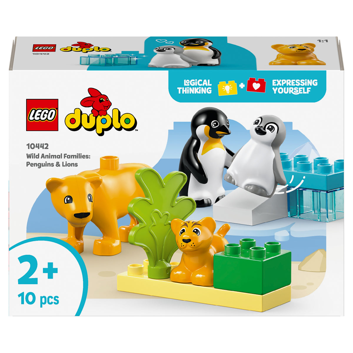 LEGO DUPLO Wildlife families: penguins and lions 10442 Packaging status original