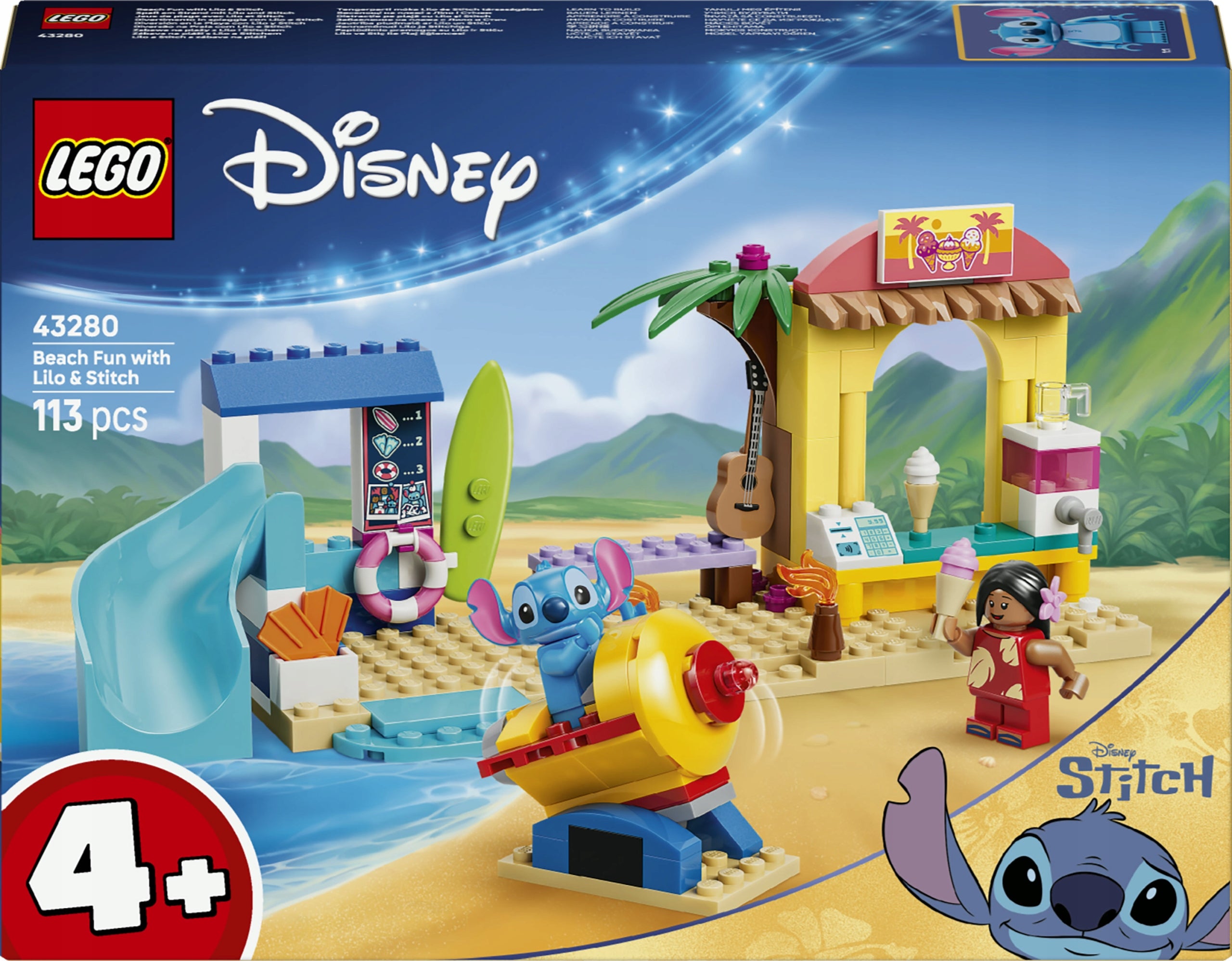 LEGO Disney Fun on the Beach with Lilo and Stitch 43280
