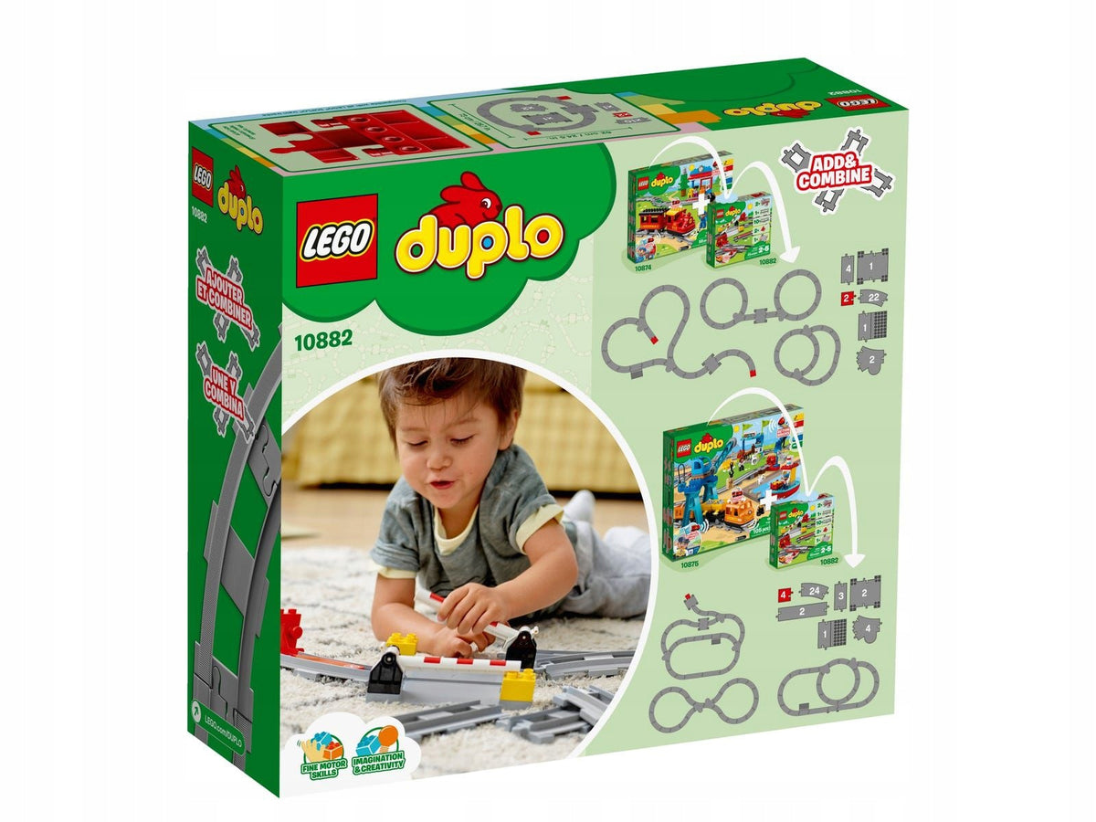 LEGO Duplo 10882 - Railway tracks - crossings barrier siding Packaging status original