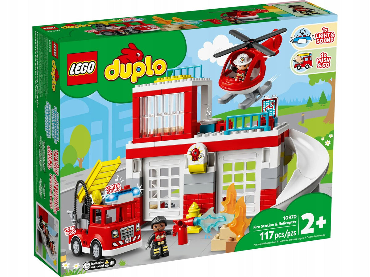 LEGO Duplo Fire station and helicopter 10970 fire brigade firefighter