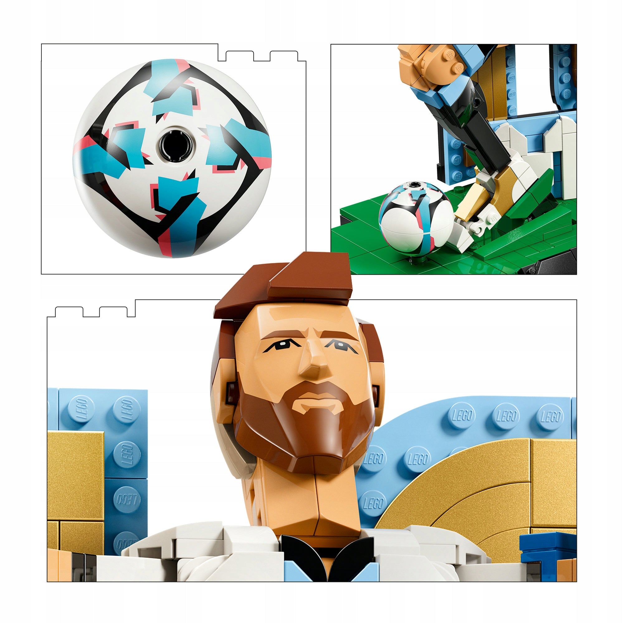 LEGO Editions Football 43015 Lionel Messi football legend, Father's Day Gender boys girls unisex