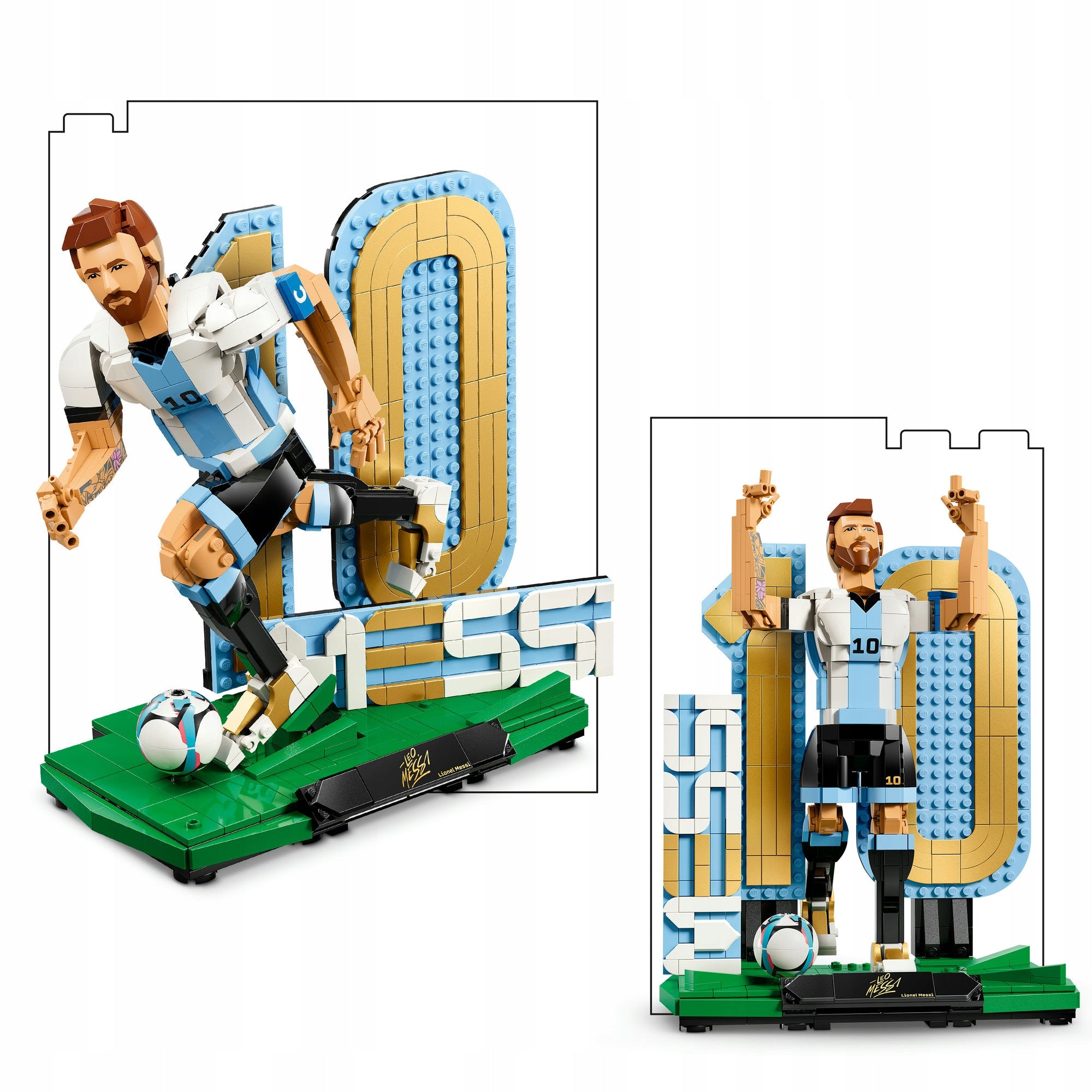 LEGO Editions Football 43015 Lionel Messi football legend, Father's Day Set name LEGO Editions Football 43015 Lionel Messi piłkarska legenda