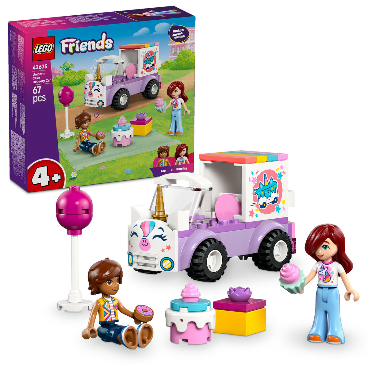 LEGO FRIENDS 42675 UNICORN DELIVERY OF CAKE FOR CHILDREN + CATALOG IN PDF Packaging status original
