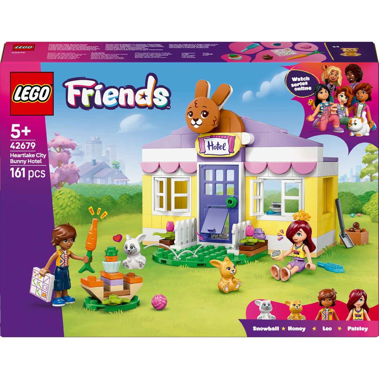 LEGO Friends 42679 Hotel for Bunnies in Heartlake City Information regarding product safety and compliance Not suitable for children under 36 months of age