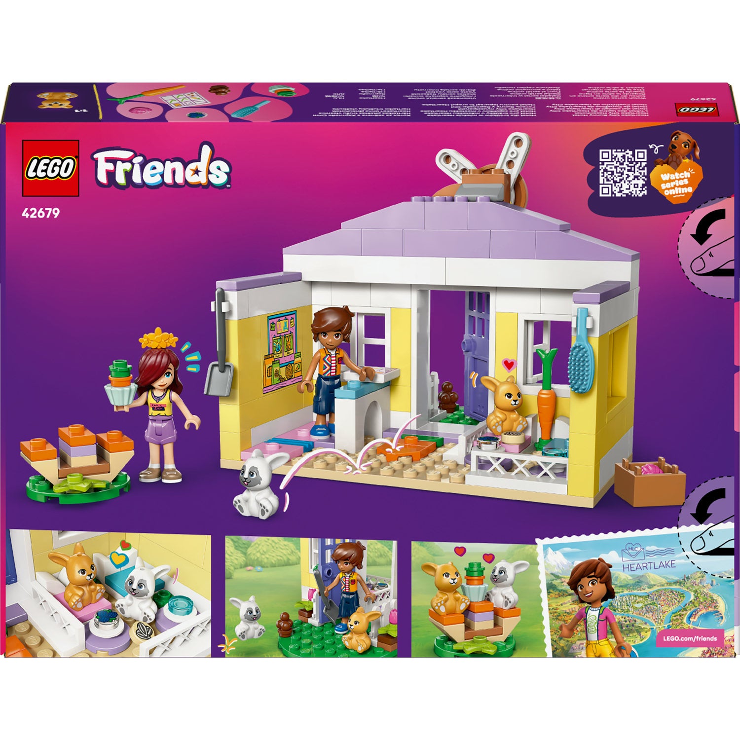 LEGO Friends 42679 Hotel for Bunnies in Heartlake City Set name LEGO Friends 42679 Hotel dla królików w mieście Heartlake