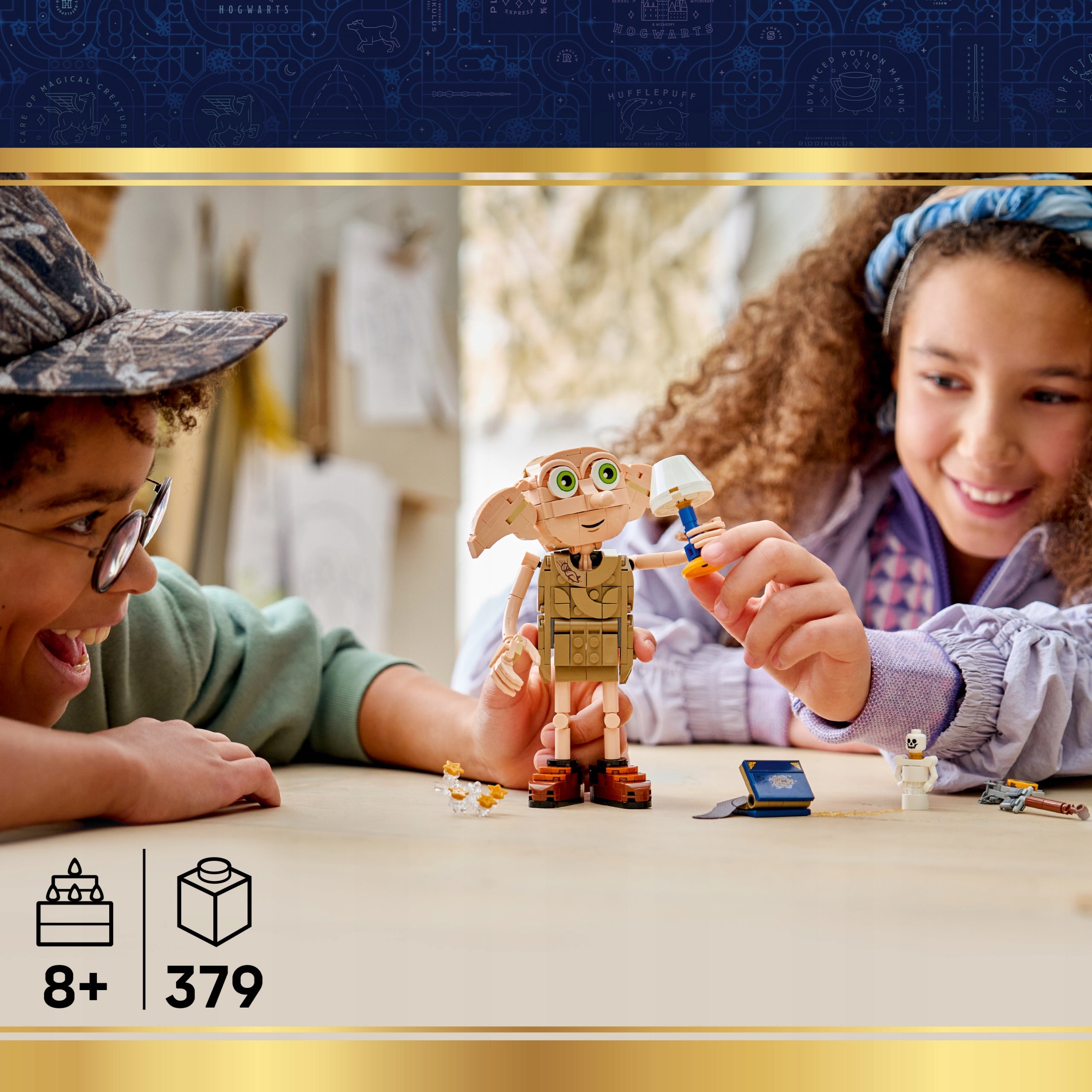 LEGO Harry Potter Free leprechaun Dobby 76469 Set name LEGO Harry Potter 76471 Magiczne sklepy na ulicy Śmiertelnego Nokturnu