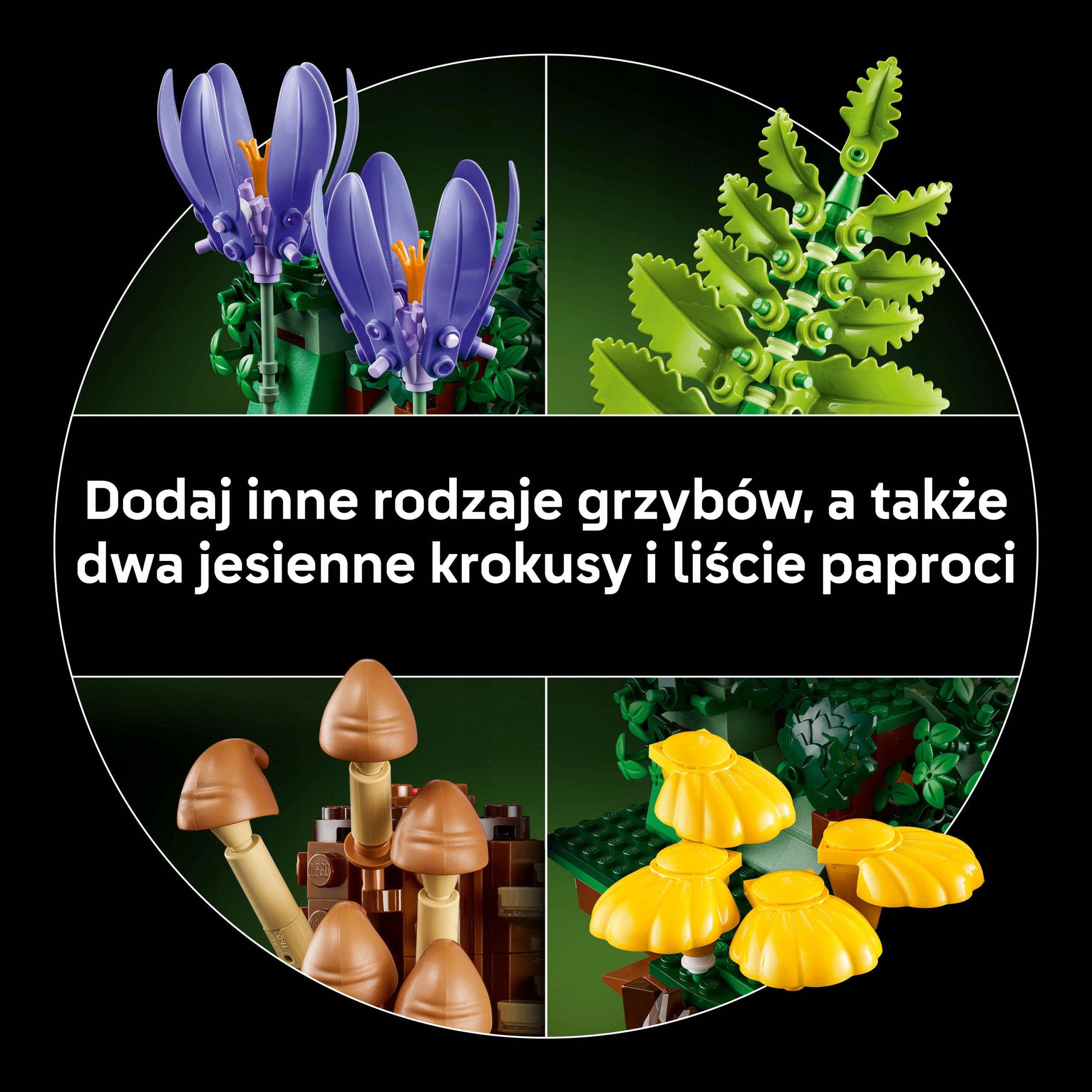 LEGO ICONS BOTANICALS Forest mushrooms 11505 Brand LEGO