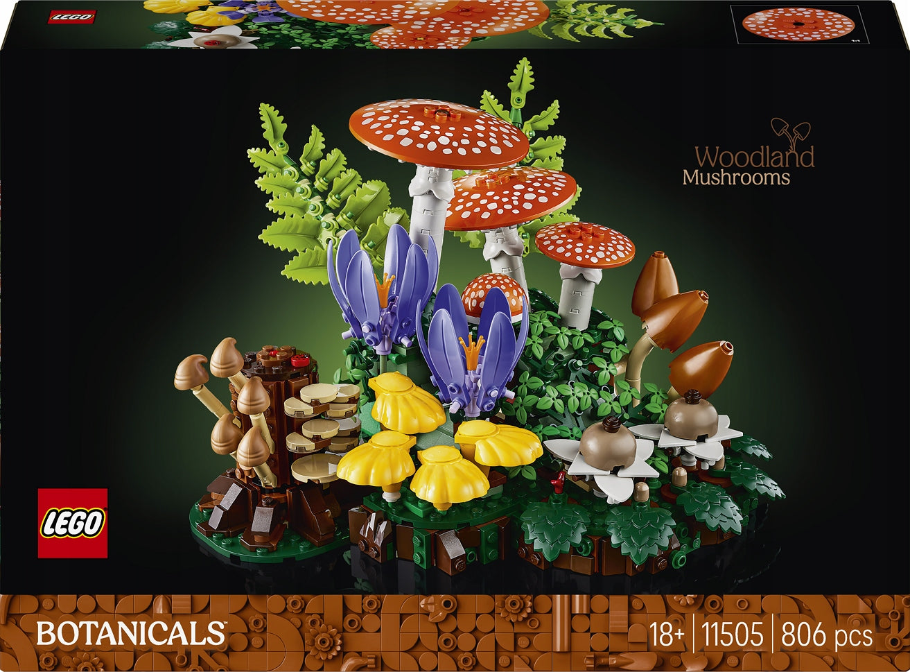 LEGO ICONS BOTANICALS Forest mushrooms 11505
