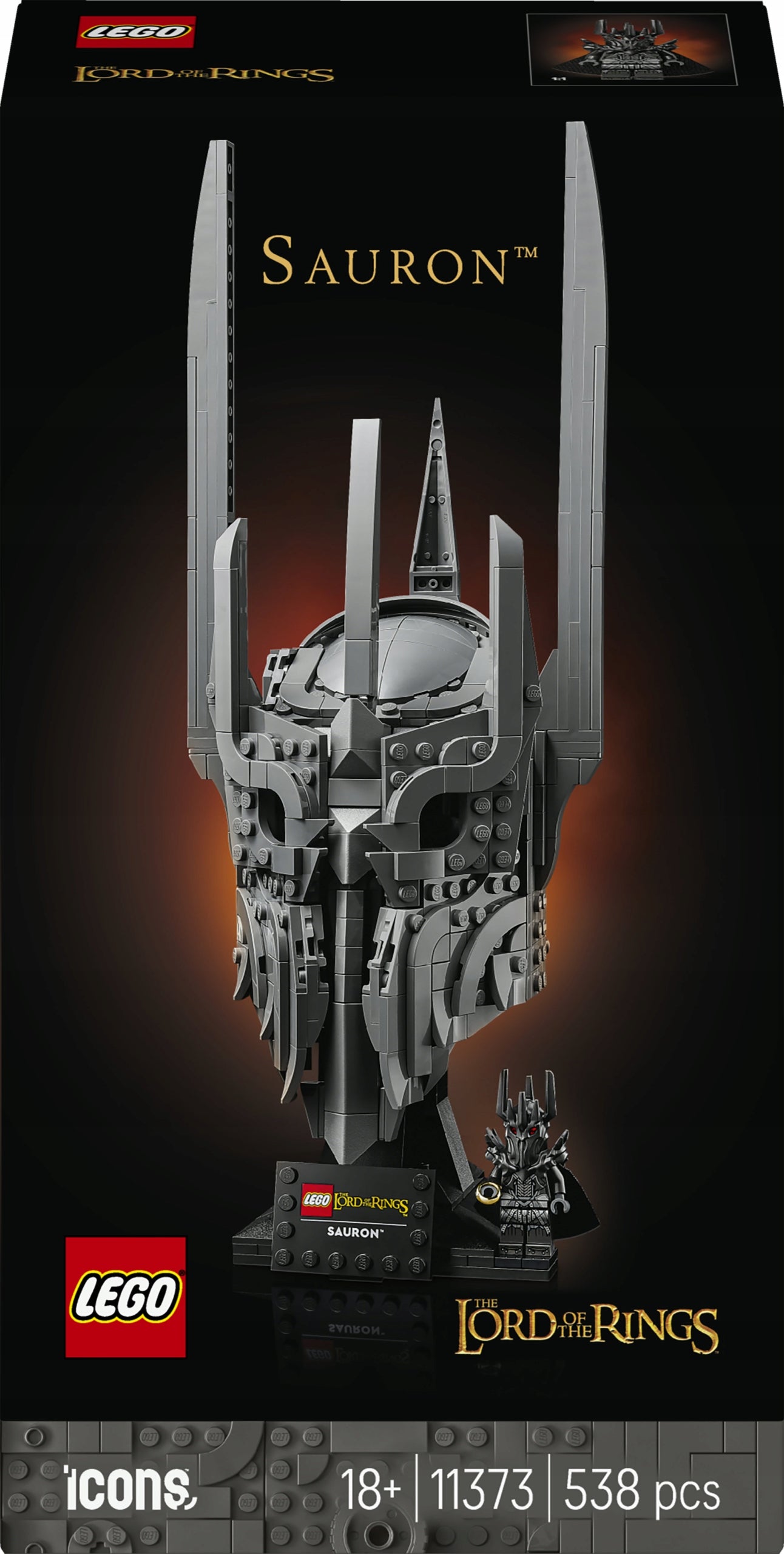 LEGO Icons Lord of the Rings: The Helmet of Sauron 11373