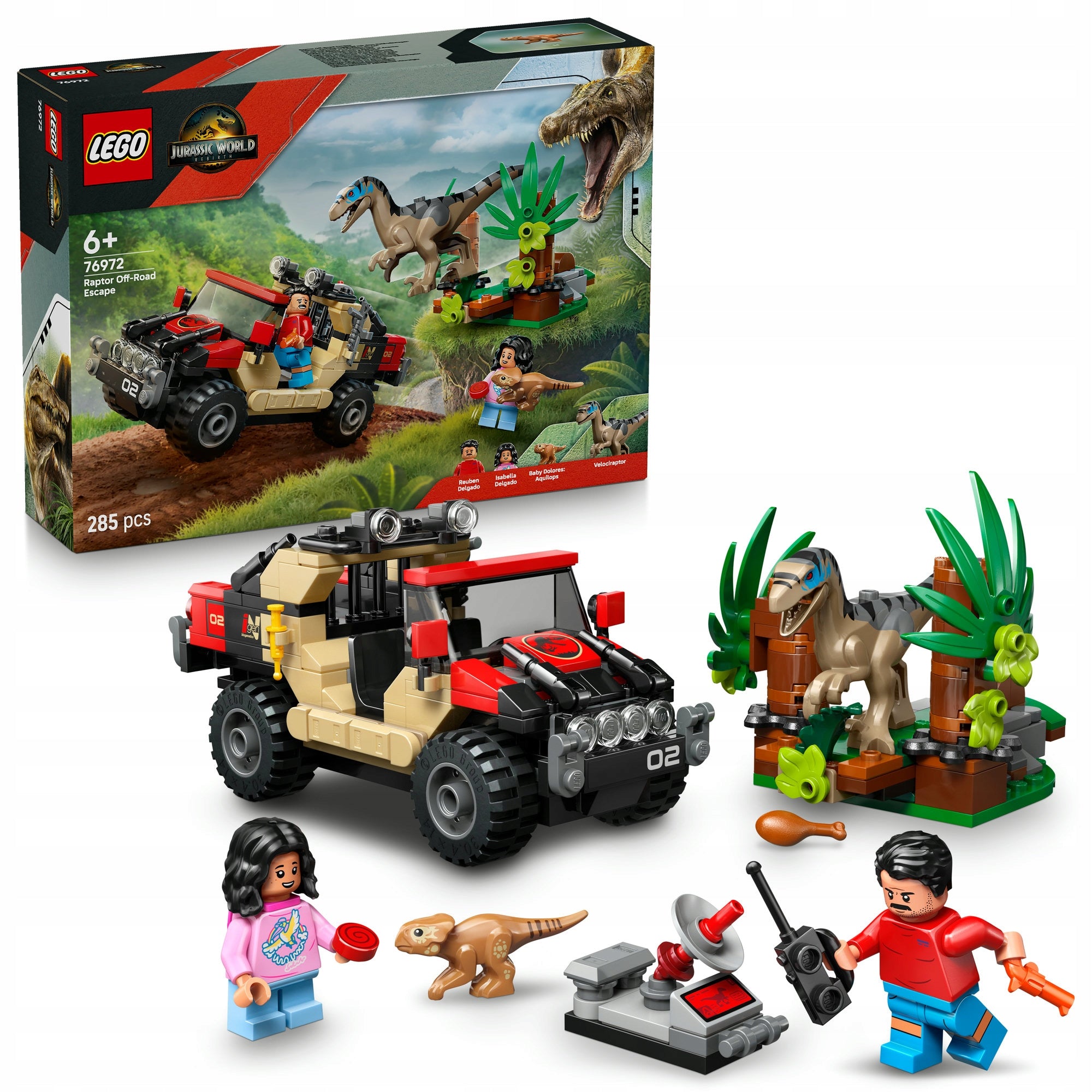 LEGO Jurassic World 76972 Escape from the raptor Product number 76972