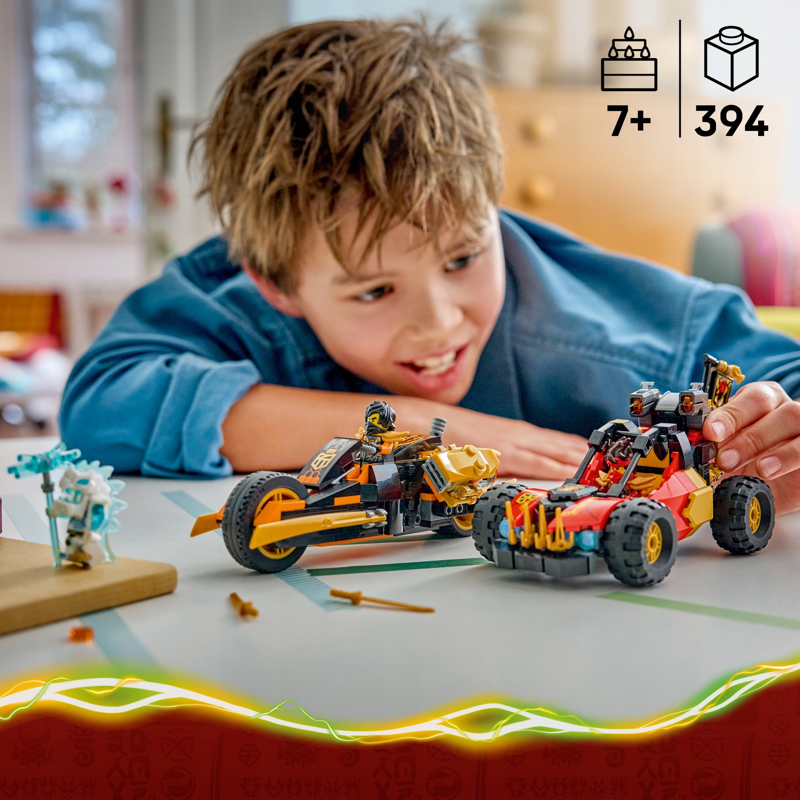LEGO NINJAGO Multifunctional vehicles of Kai and Cole 71864 Brand LEGO